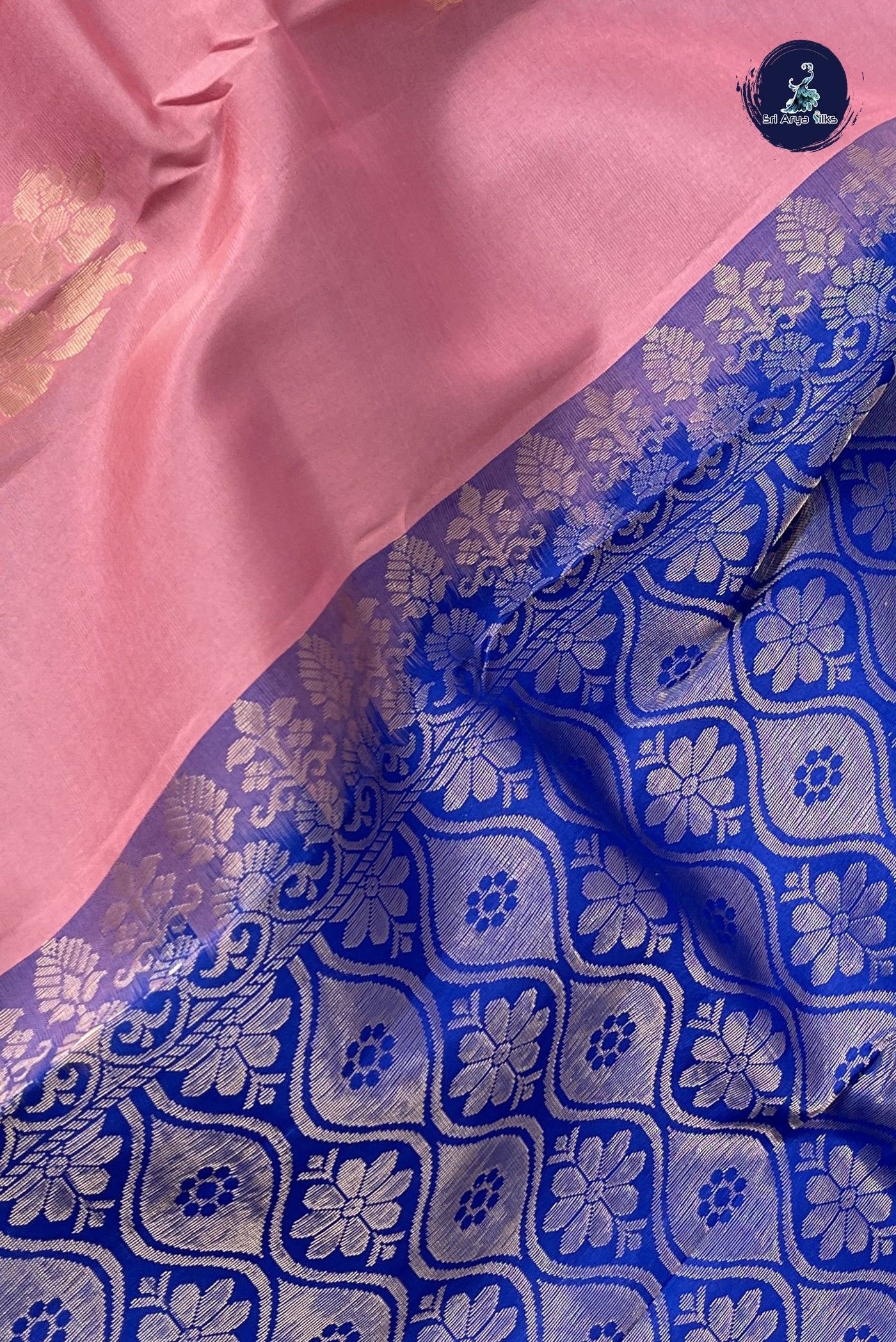 Pink Half Pure Silk Saree With Zari Buttas Pattern
