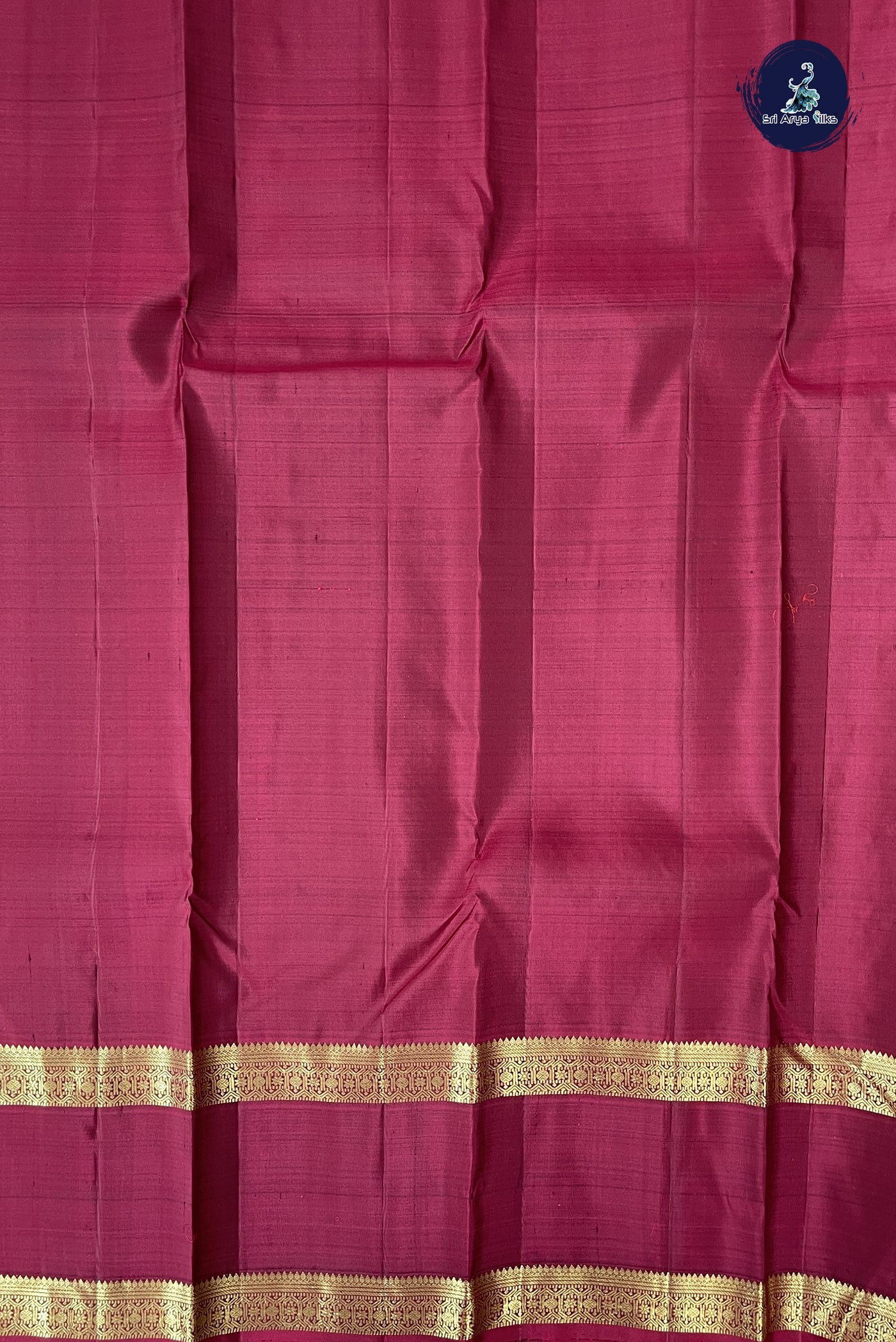 Green Korvai Contrast Silk Saree With Zari Buttas Pattern