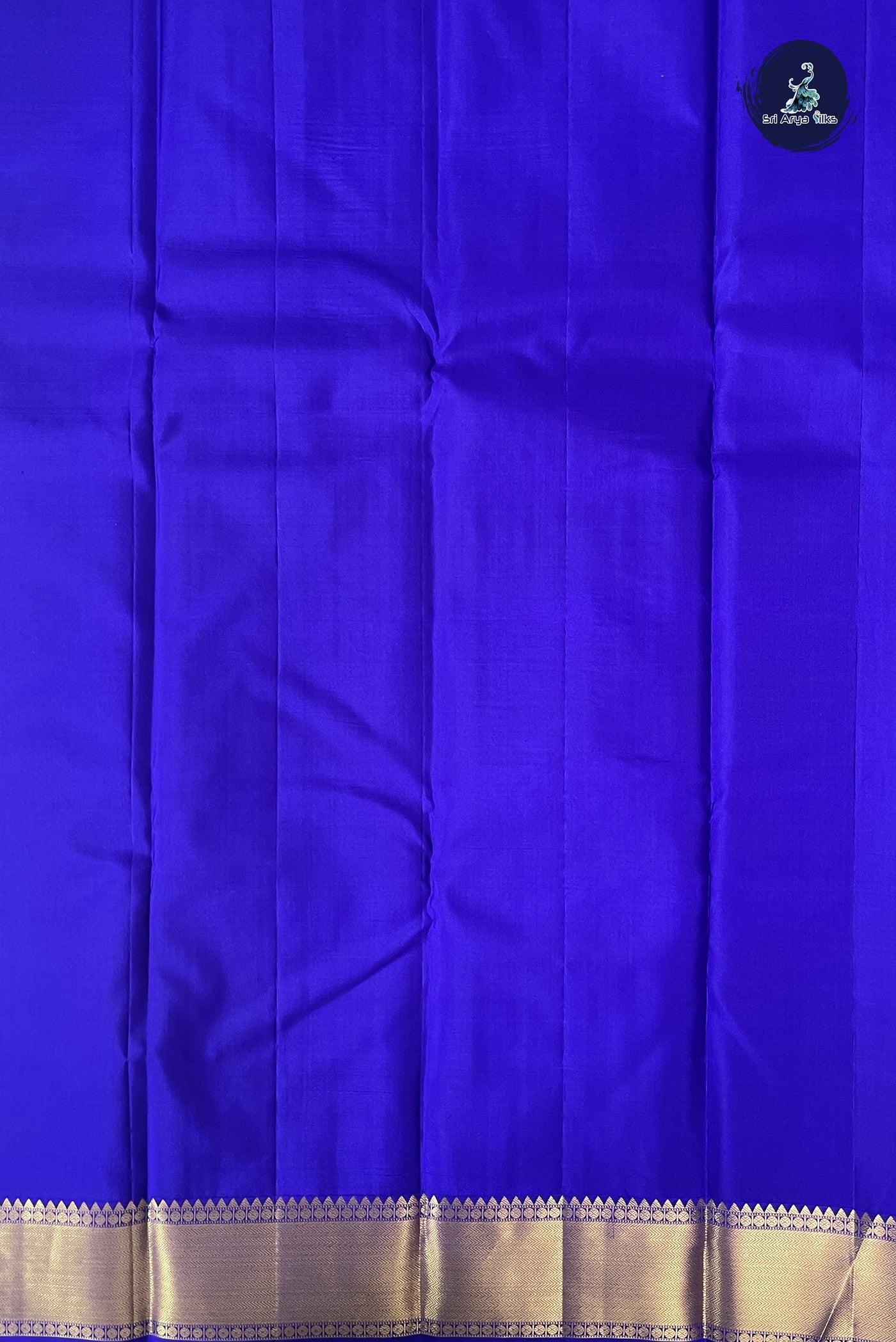 MS Blue Traditional Silk Saree With Zari Buttas Pattern