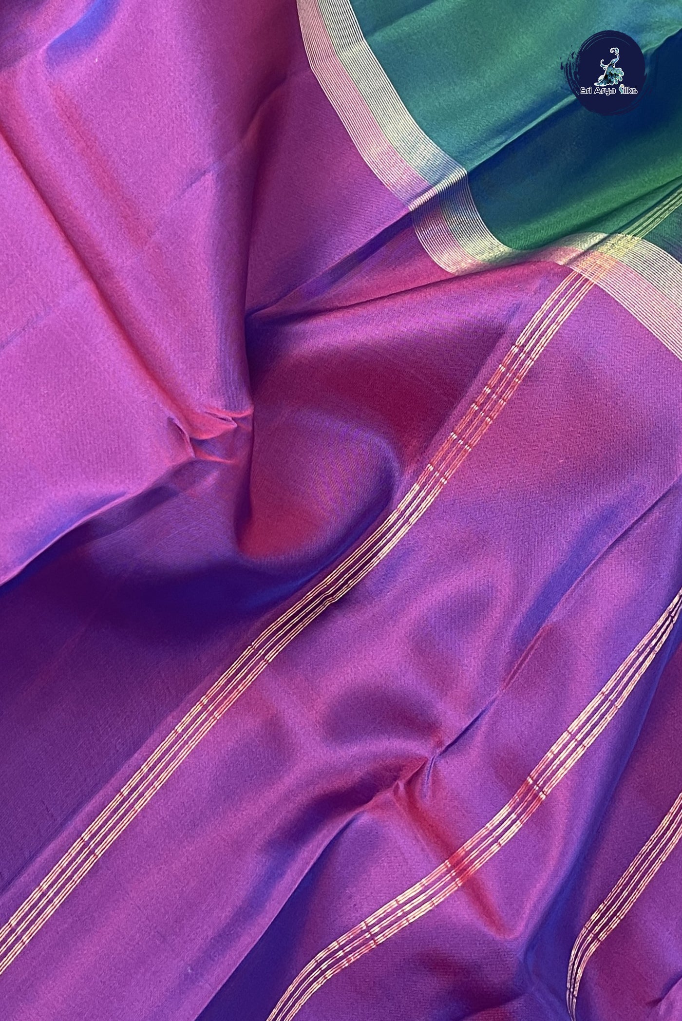 Multi Colour Light Weight Silk Saree With Muppagam / 3 Part Pattern