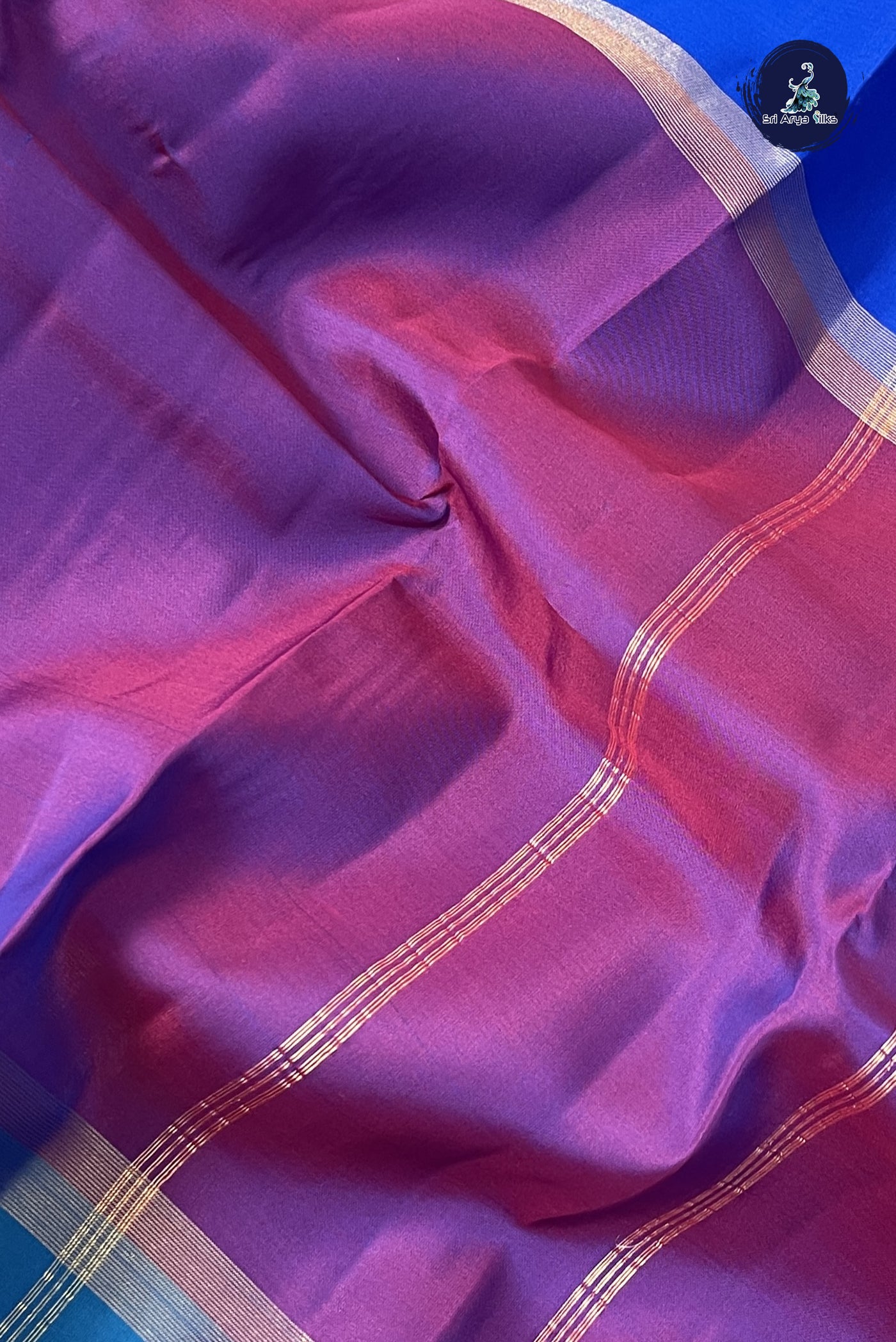 Multi Colour Light Weight Silk Saree With Muppagam / 3 Part Pattern