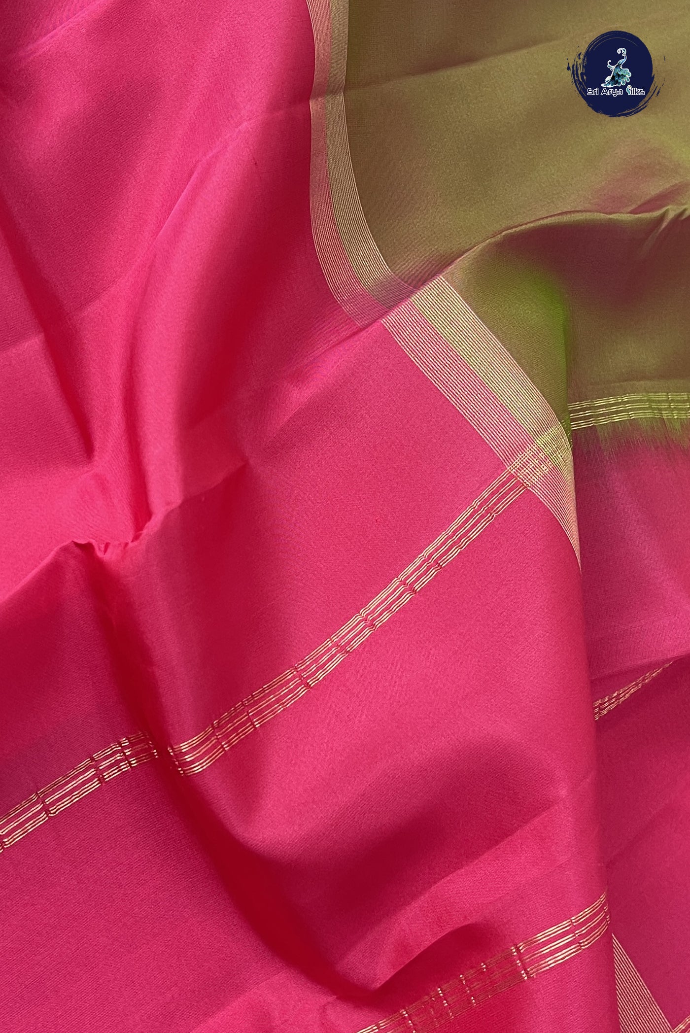 Multi Colour Light Weight Silk Saree With Muppagam / 3 Part Pattern