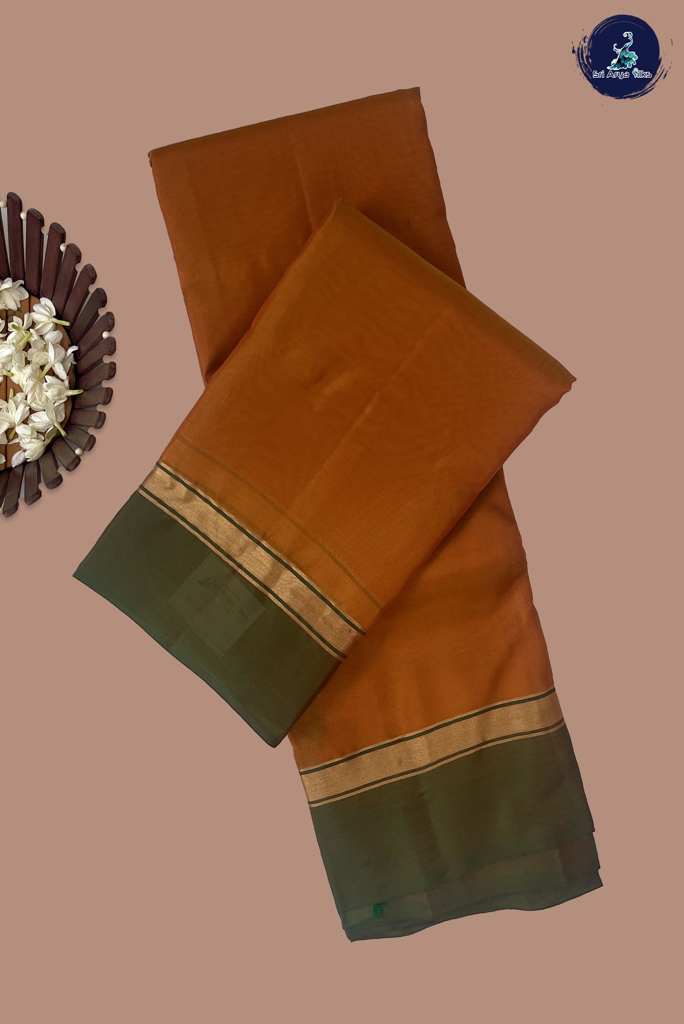 Yellow Light Weight Silk Saree With Plain Pattern