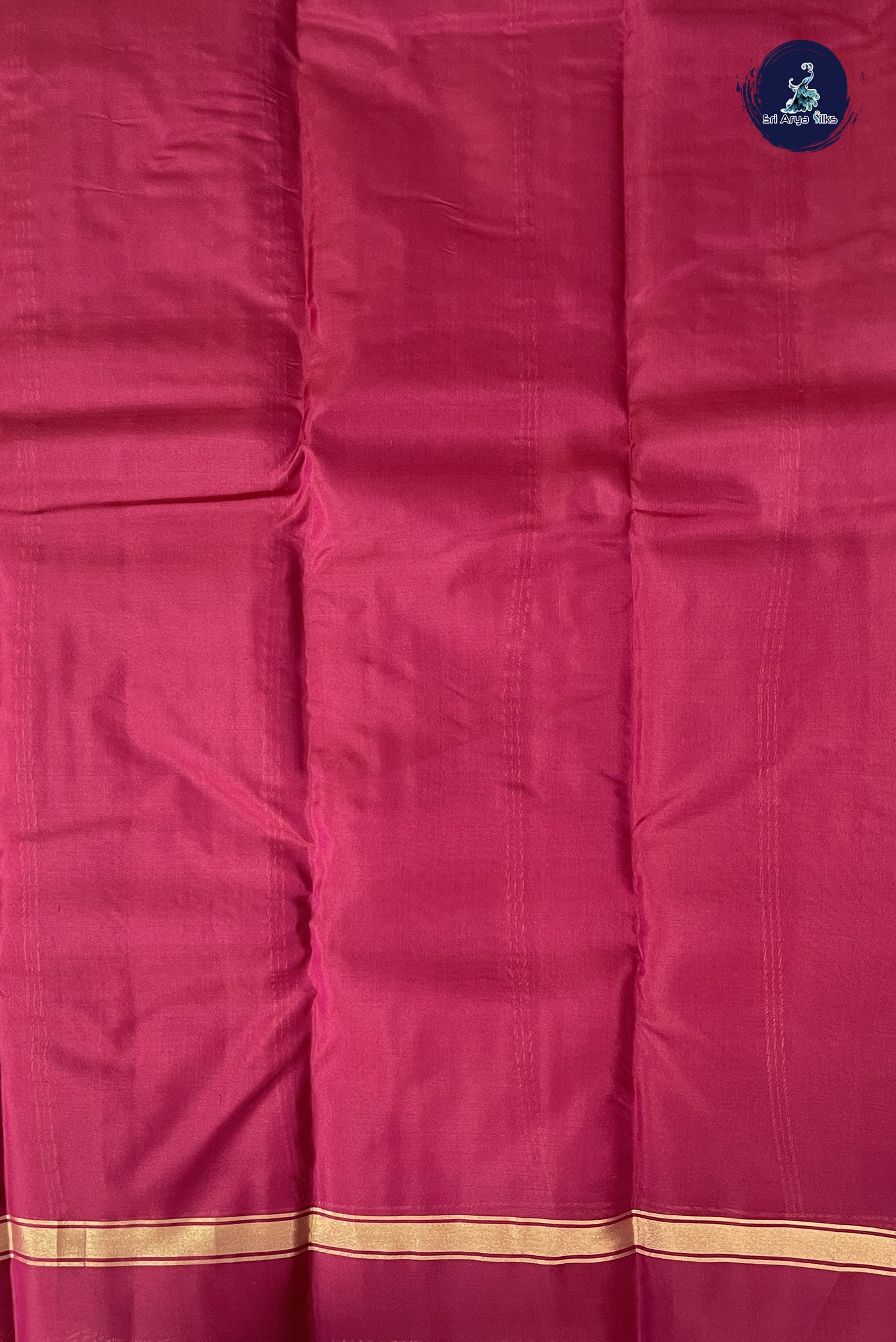 Lite Mustard Orange Light Weight Silk Saree With Plain Pattern