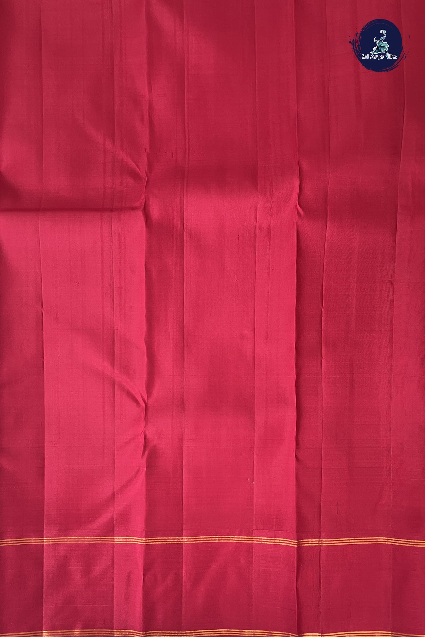Yellow Korvai Contrast Silk Saree With Stripes Pattern