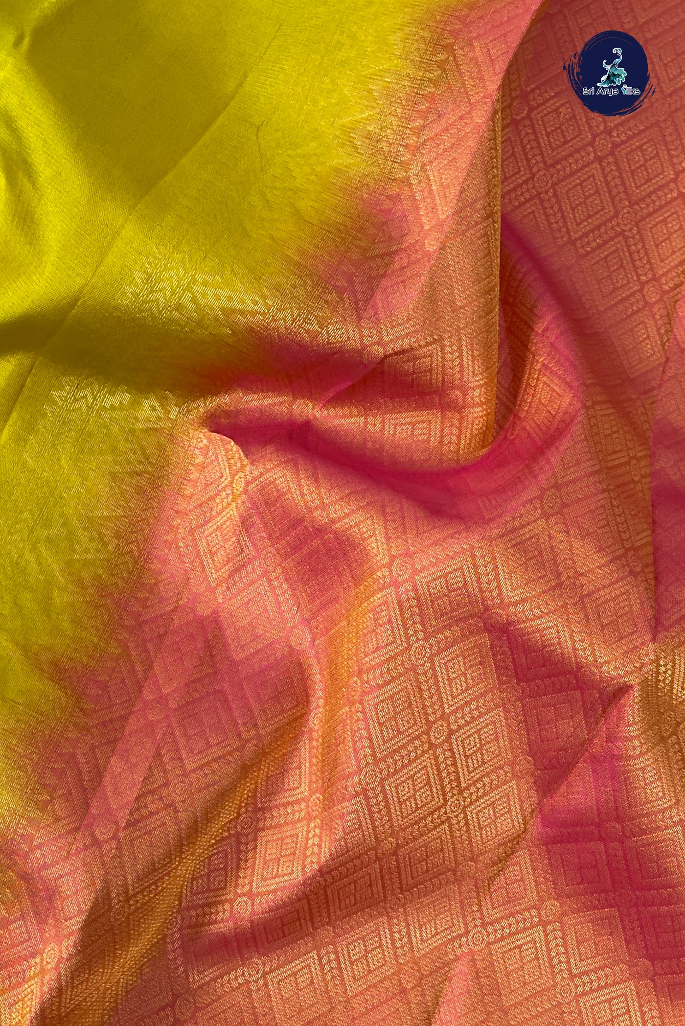 Yellow Half Pure Silk Saree With Zari Buttas Pattern