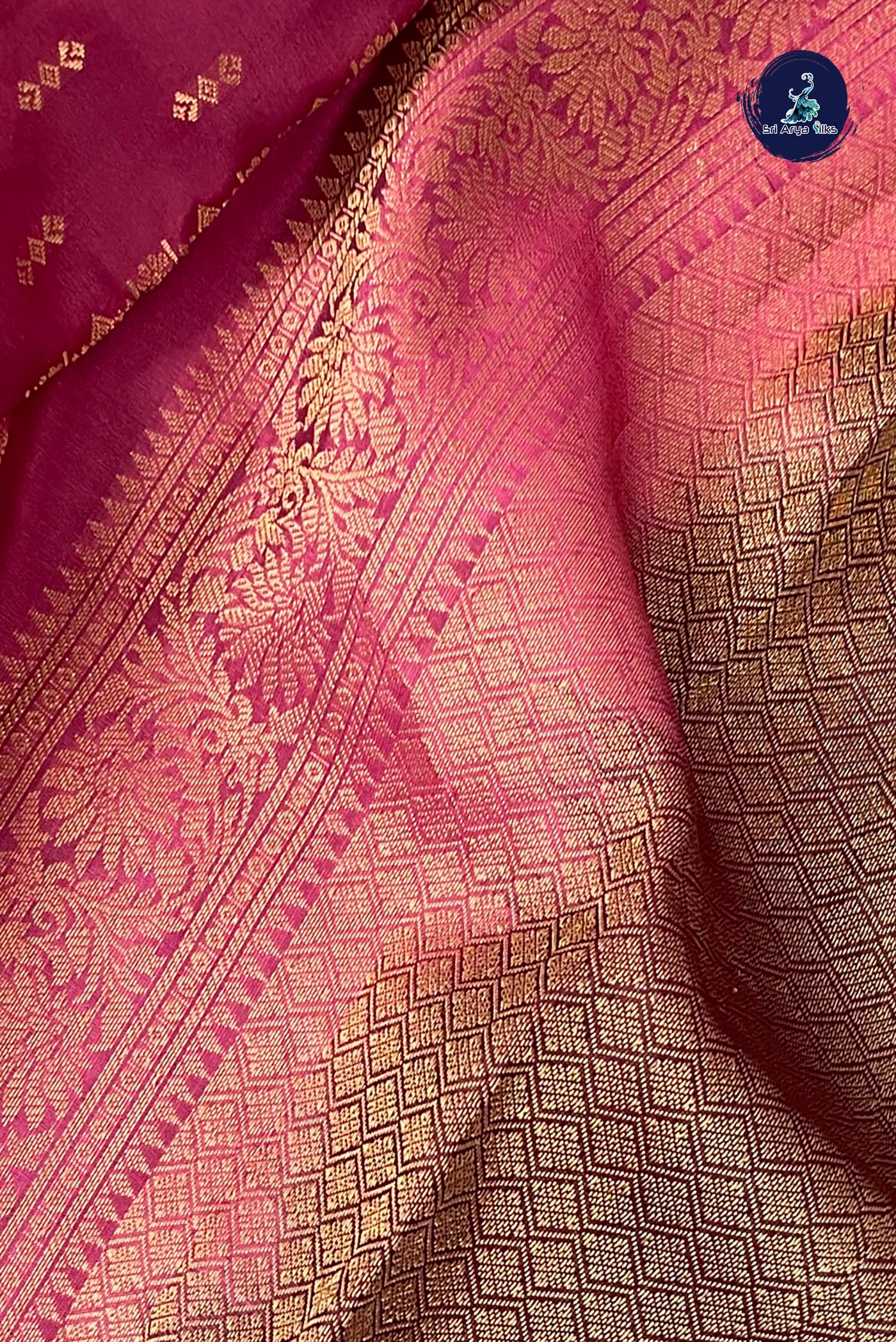 Pink Half Pure Silk Saree With Zari Buttas Pattern
