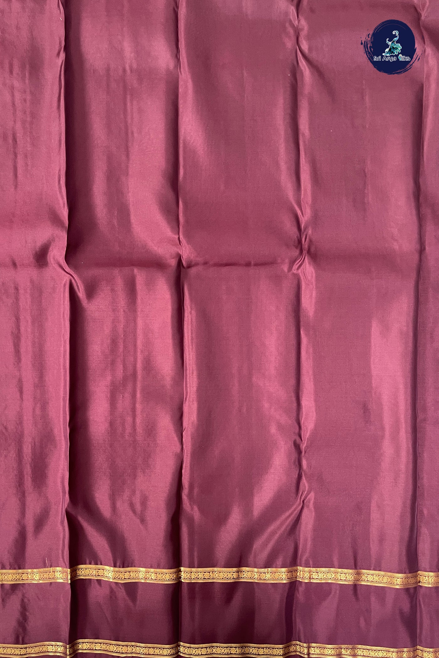 Chocolate Shade Half Pure Silk Saree With Zari Buttas Pattern