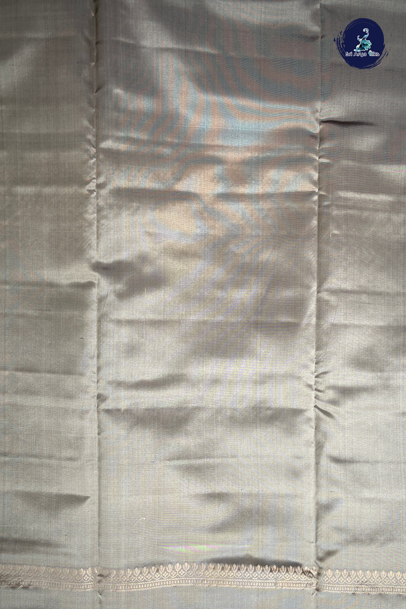 Blue Half Pure Silk Saree With Zari Buttas Pattern