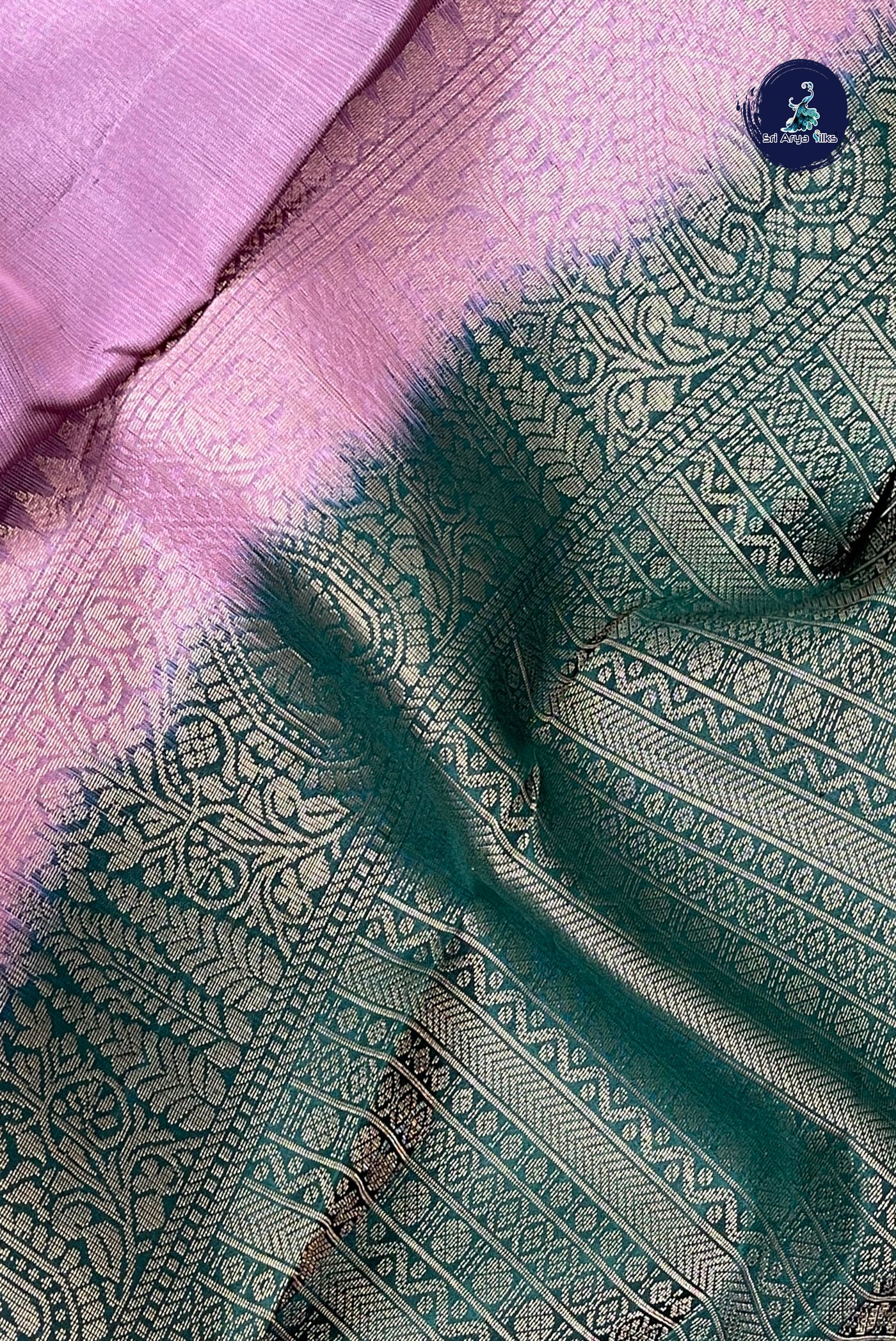 Mauve Pink Half Pure Silk Saree With Zari Buttas Pattern