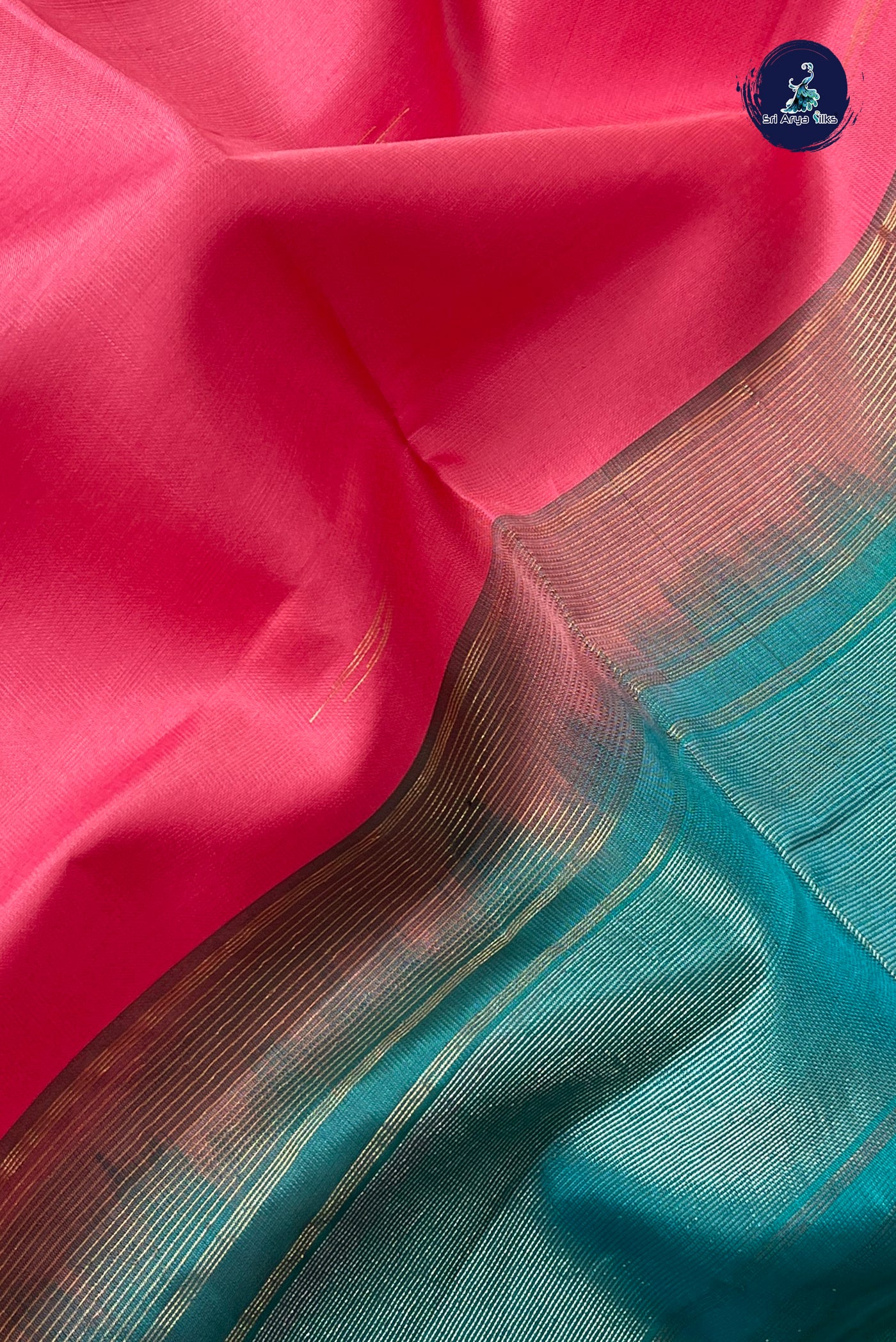 Lotus Pink Soft Silk Saree With Zari Buttas Pattern