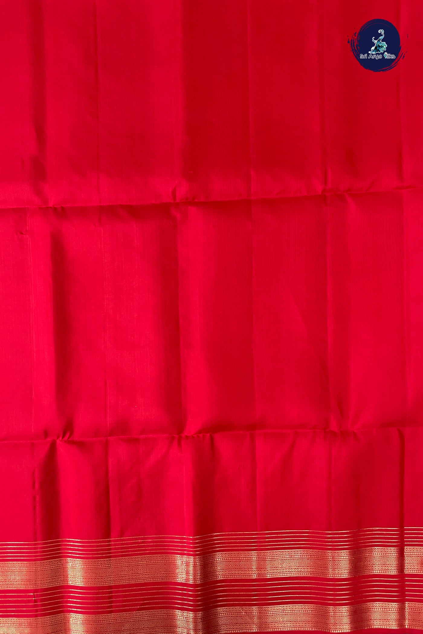 Red Soft Silk Saree With Zari Buttas Pattern