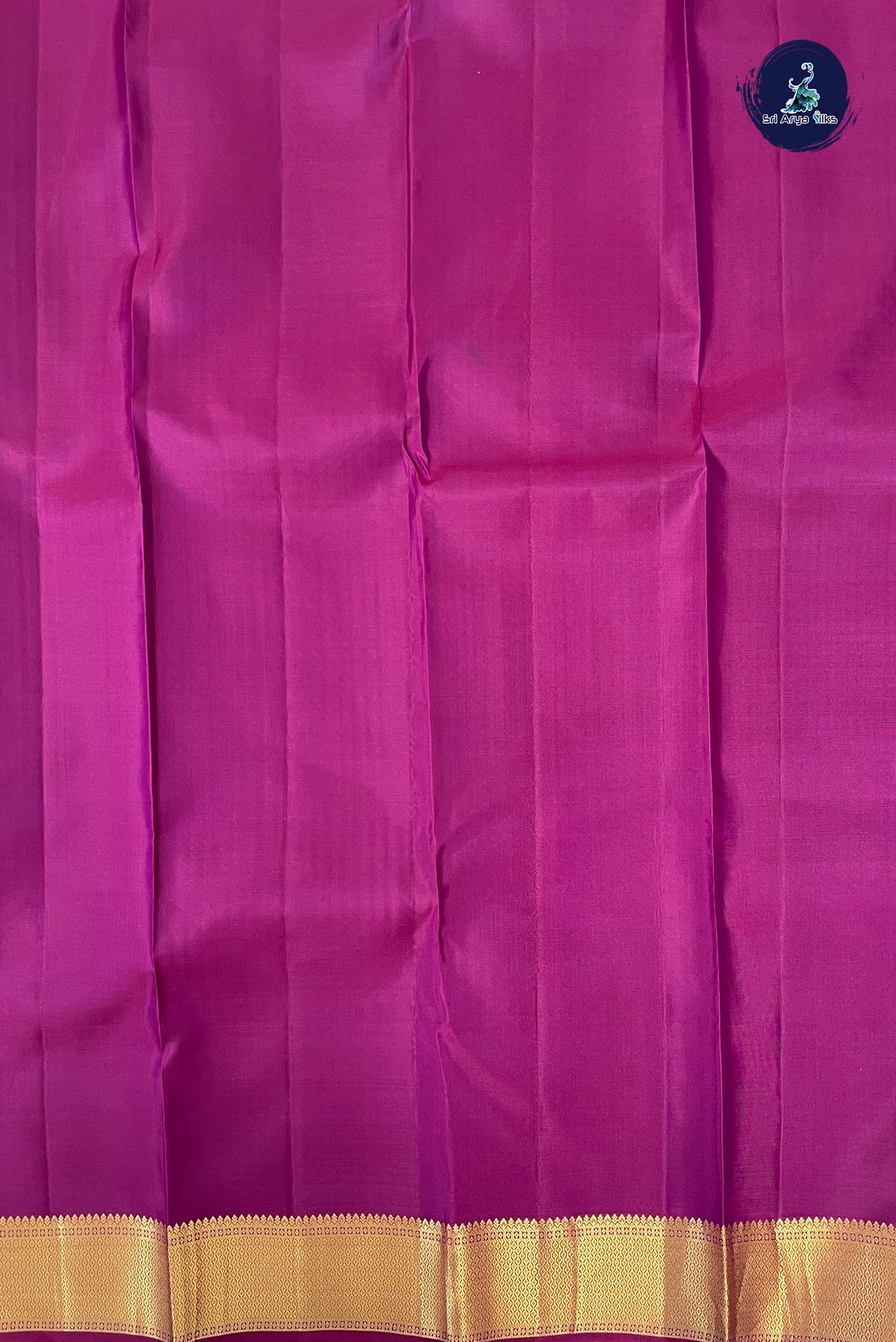 Dark Plum Traditional Silk Saree With Laksha Deepam Design Pattern