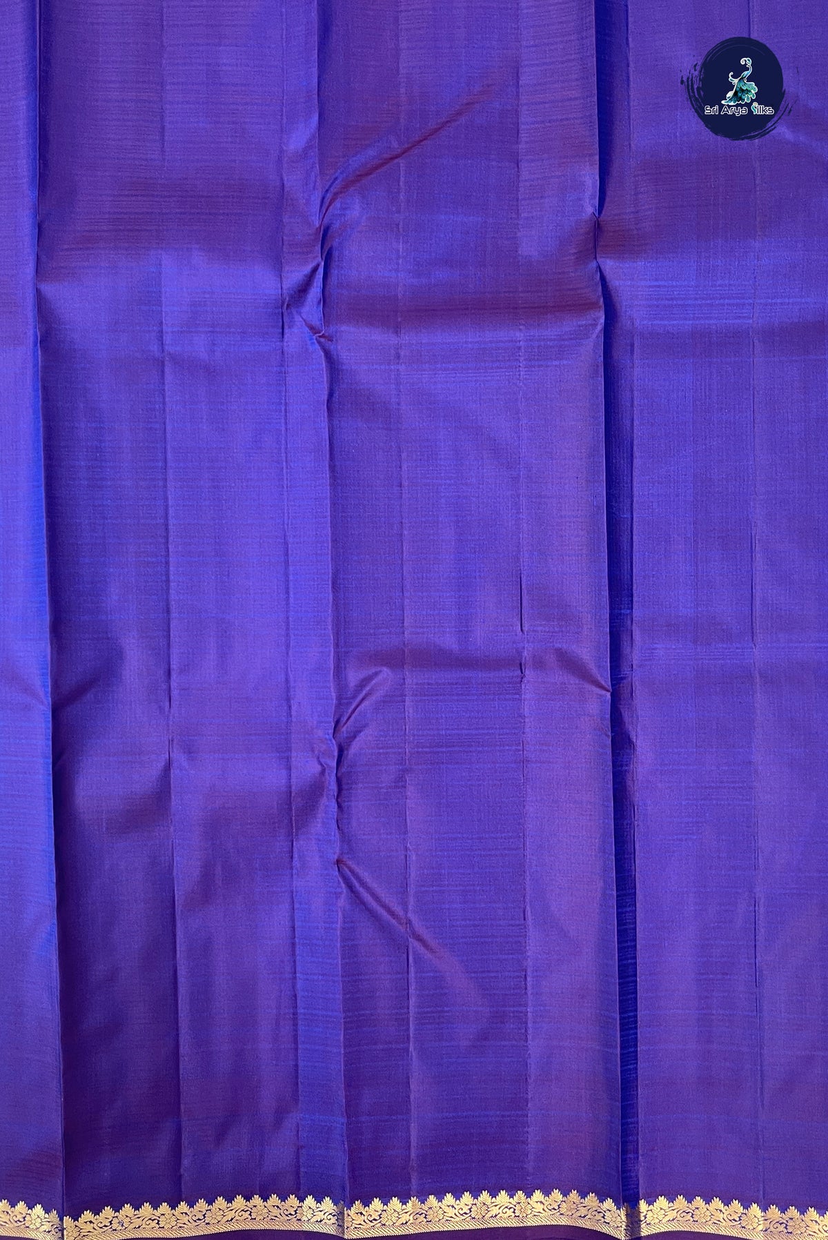 Peacock Blue Light Weight Silk Saree With Doria Lines Pattern