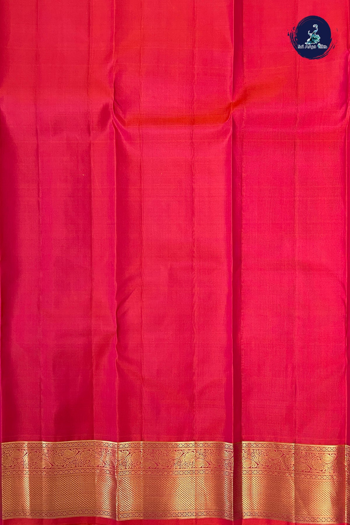 Orangish Pink Traditional Silk Saree With Zari Buttas Pattern