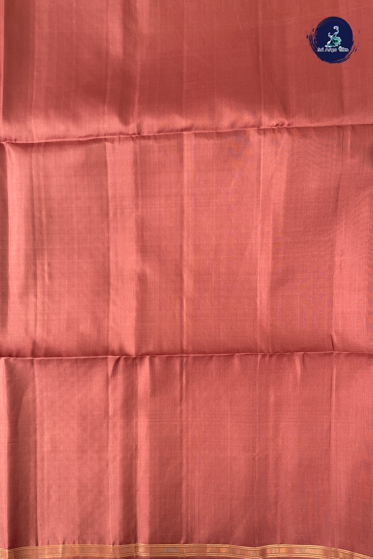Caramel Shade Soft Silk Saree With Peacock Butta Pattern