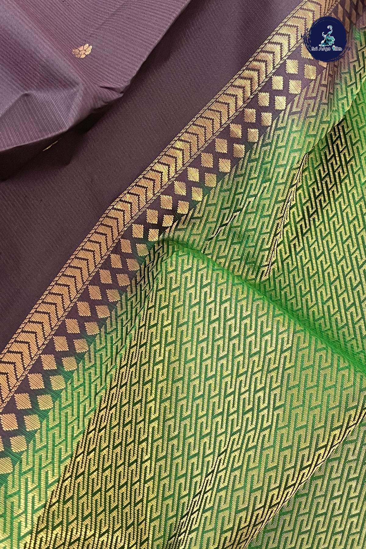 Coffee Brown Light Weight Silk Saree With Zari Buttas Pattern