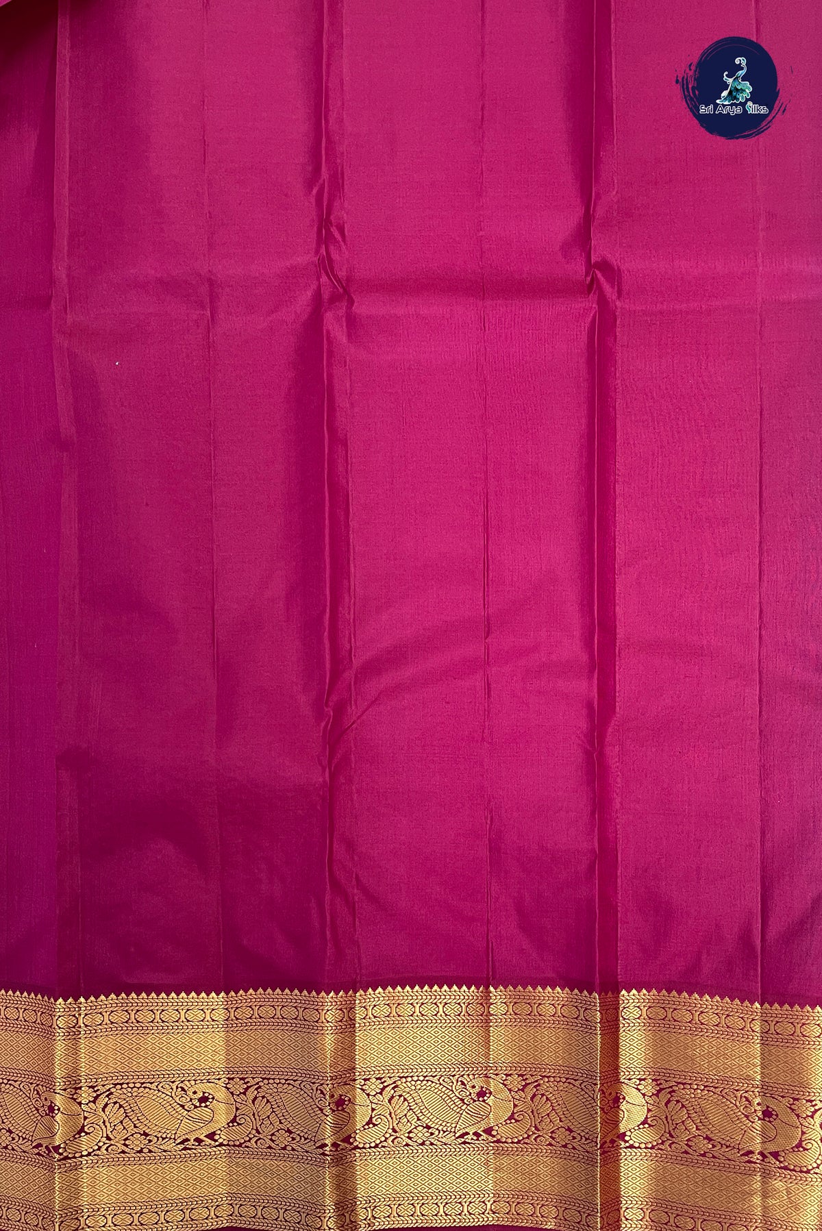 Teal Korvai Contrast Silk Saree With Zari Buttas Pattern