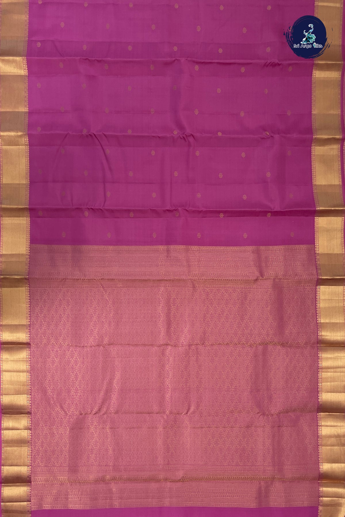 Pink Bridal Silk Saree With Zari Buttas Pattern