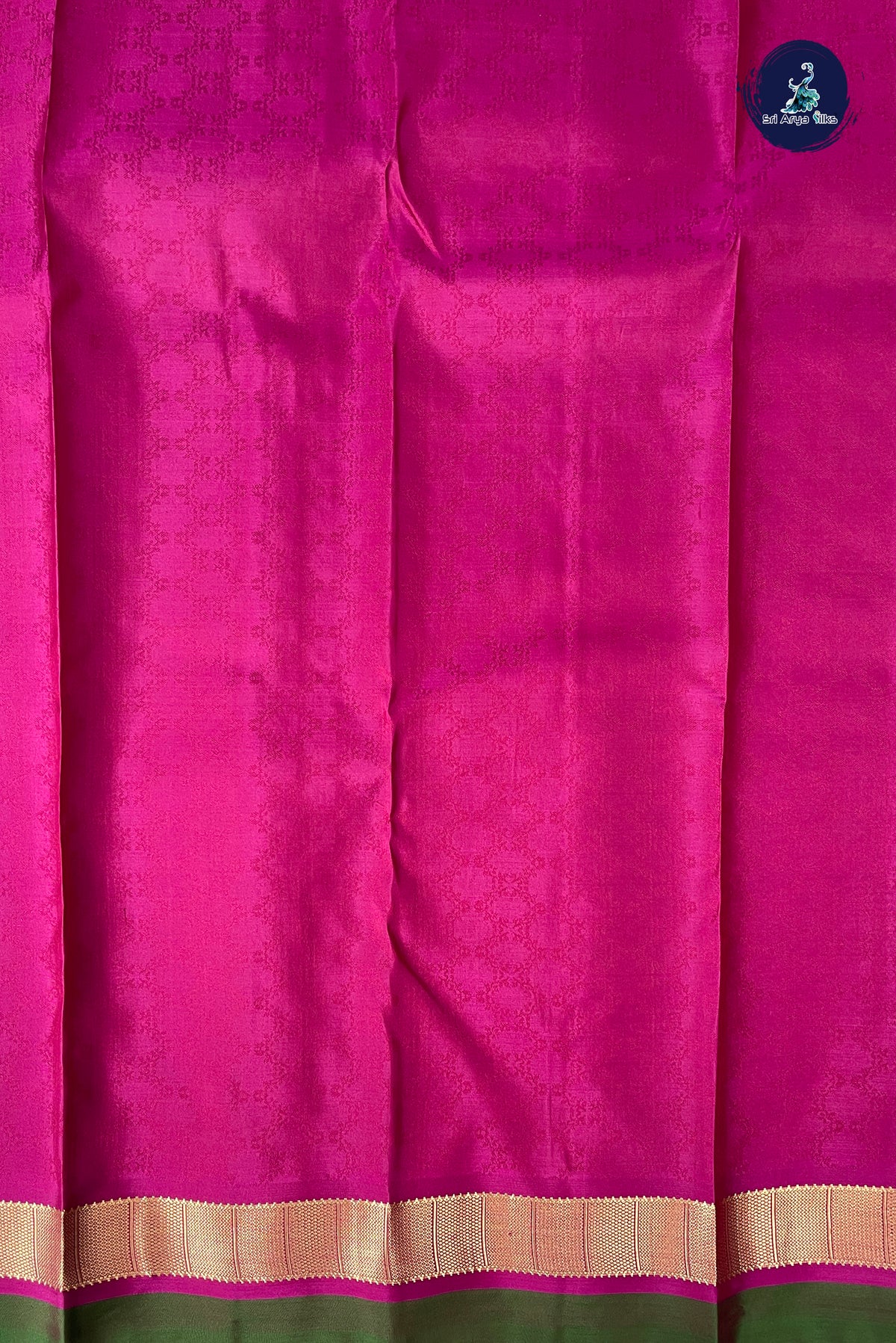 Caramel Shade Bridal Silk Saree With Embossed Pattern