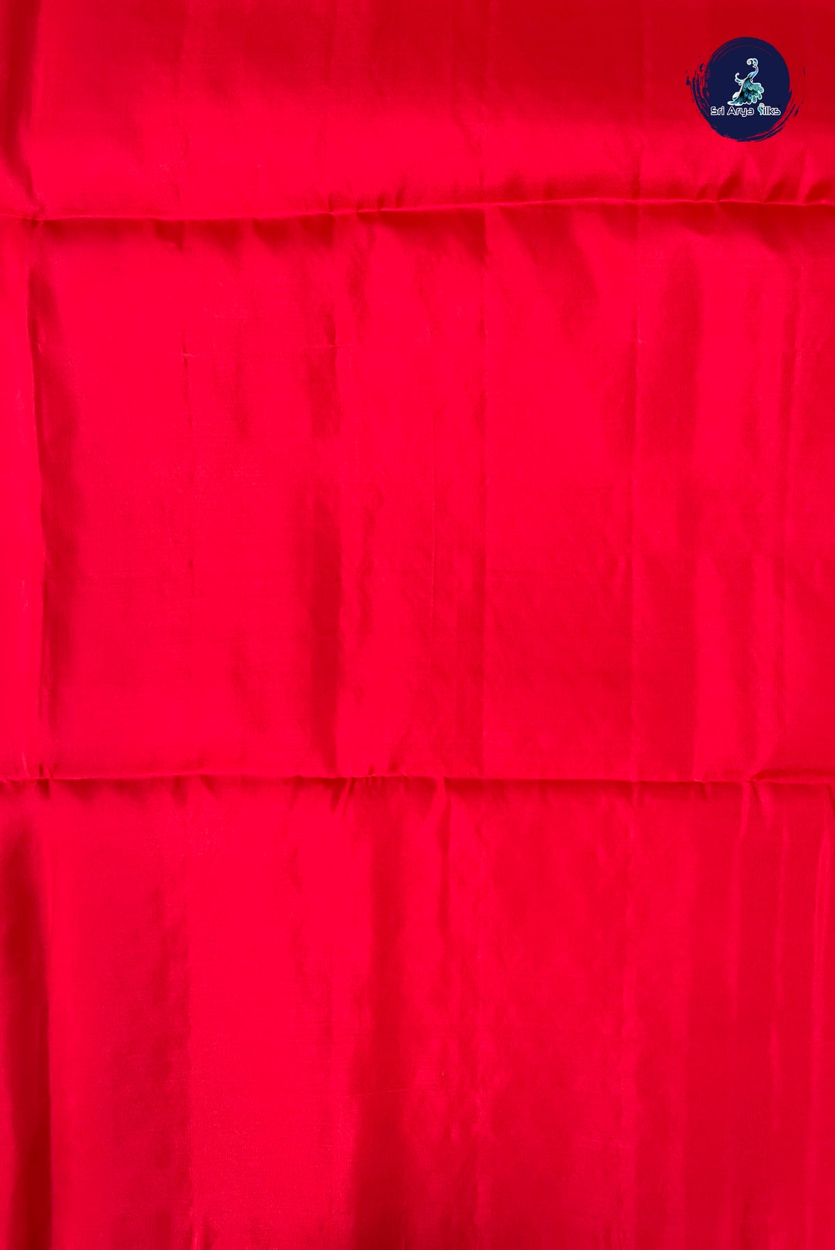 Red Half Pure Silk Saree With Zari Buttas Pattern