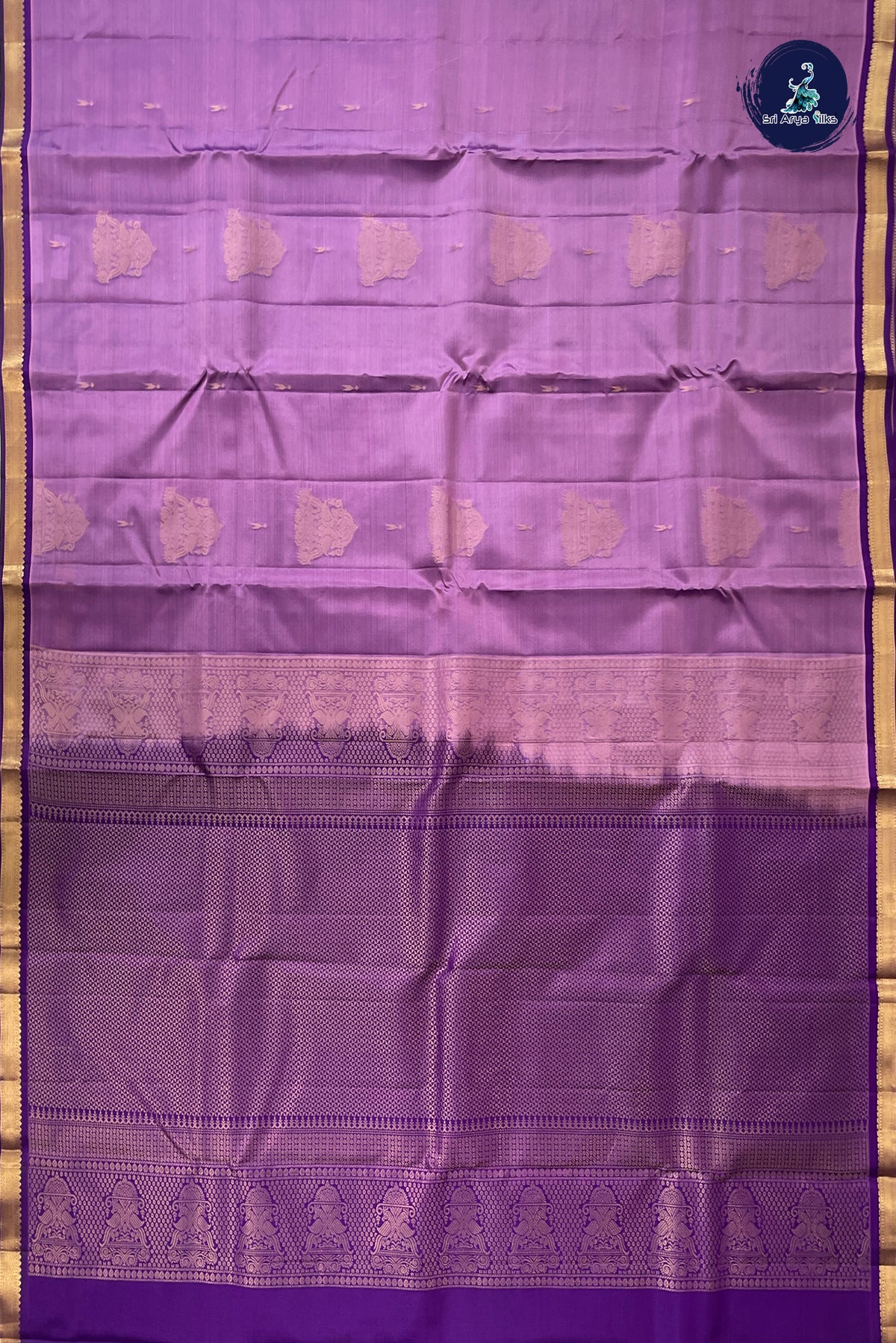 Onion Pink Half Pure Silk Saree With Zari Buttas Pattern
