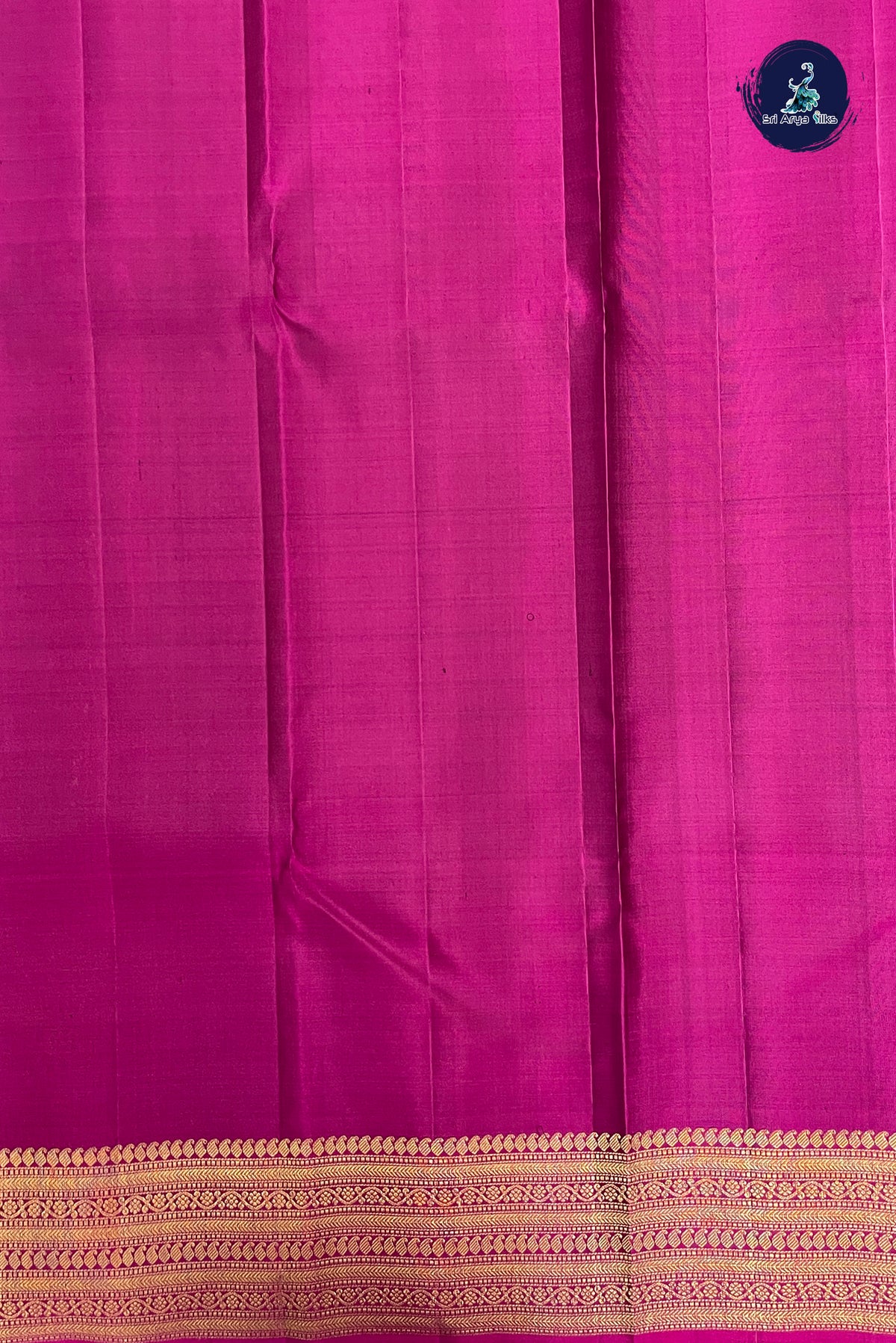 Dark Plum Bridal Silk Saree With Zari Buttas Pattern