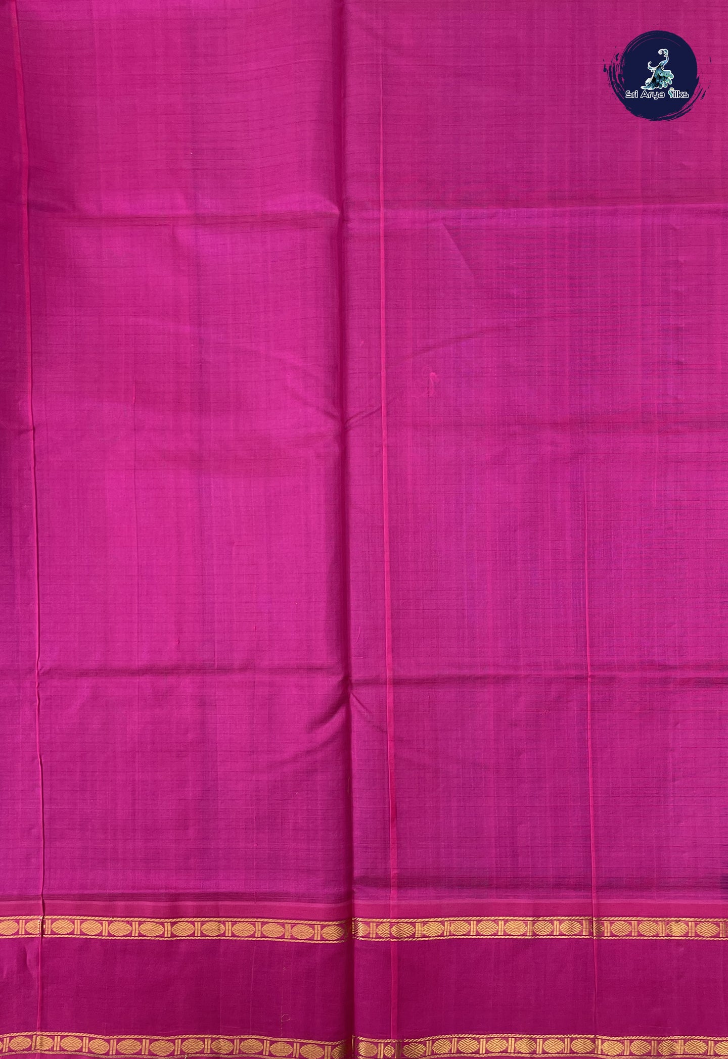 Purple Silk Cotton Saree With Thread Work Pattern