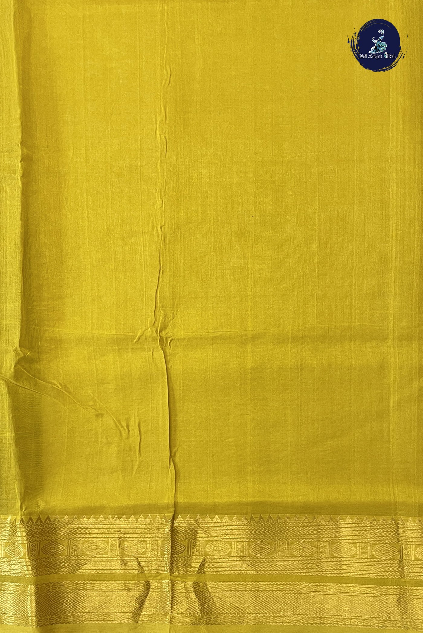 Dark Green Checked Saree With Laksha Deepam Design Pattern