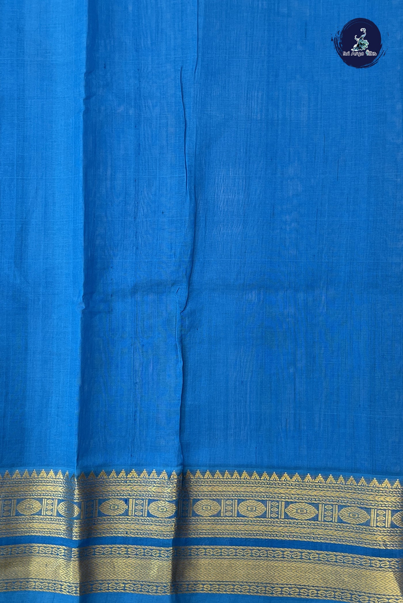 Dual Tone Purple Bridal Silk Cotton Saree With Laksha Deepam Design Pattern