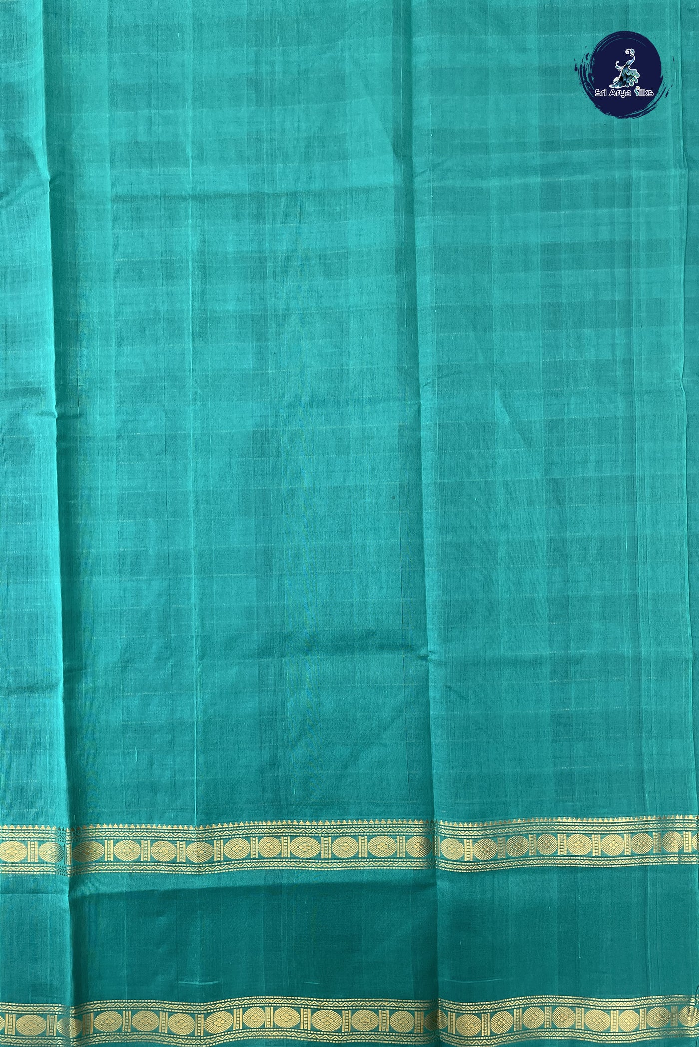 Dark Violet Simple Silk Cotton Saree With Vaazhapoo Design Pattern