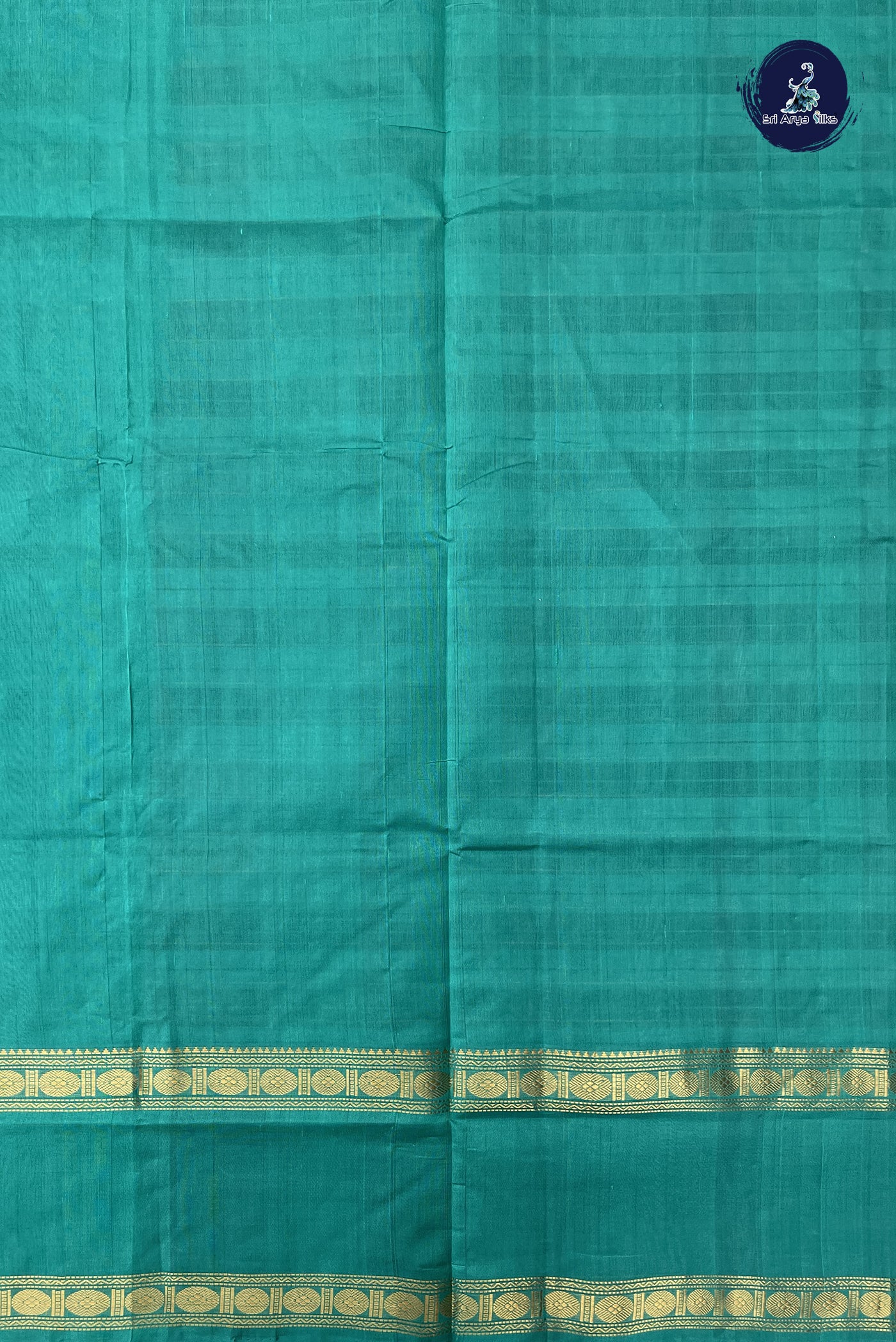 Grey Simple Silk Cotton Saree With Vaazhapoo Design Pattern