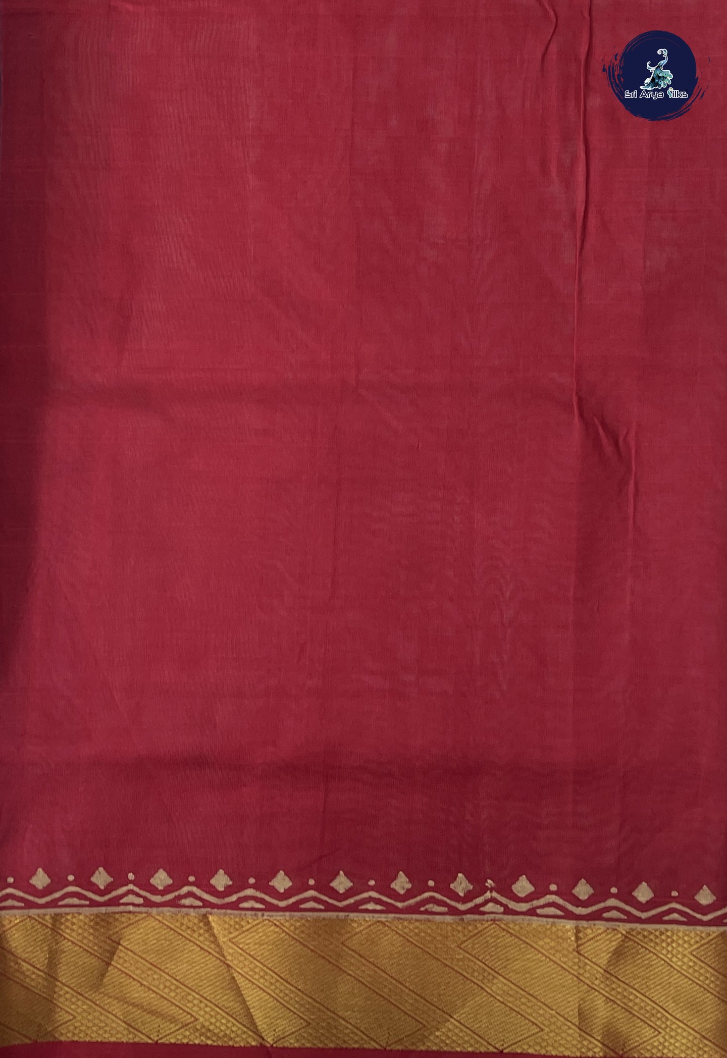 Copper Sulphate Blue Printed Saree With Printed Pattern