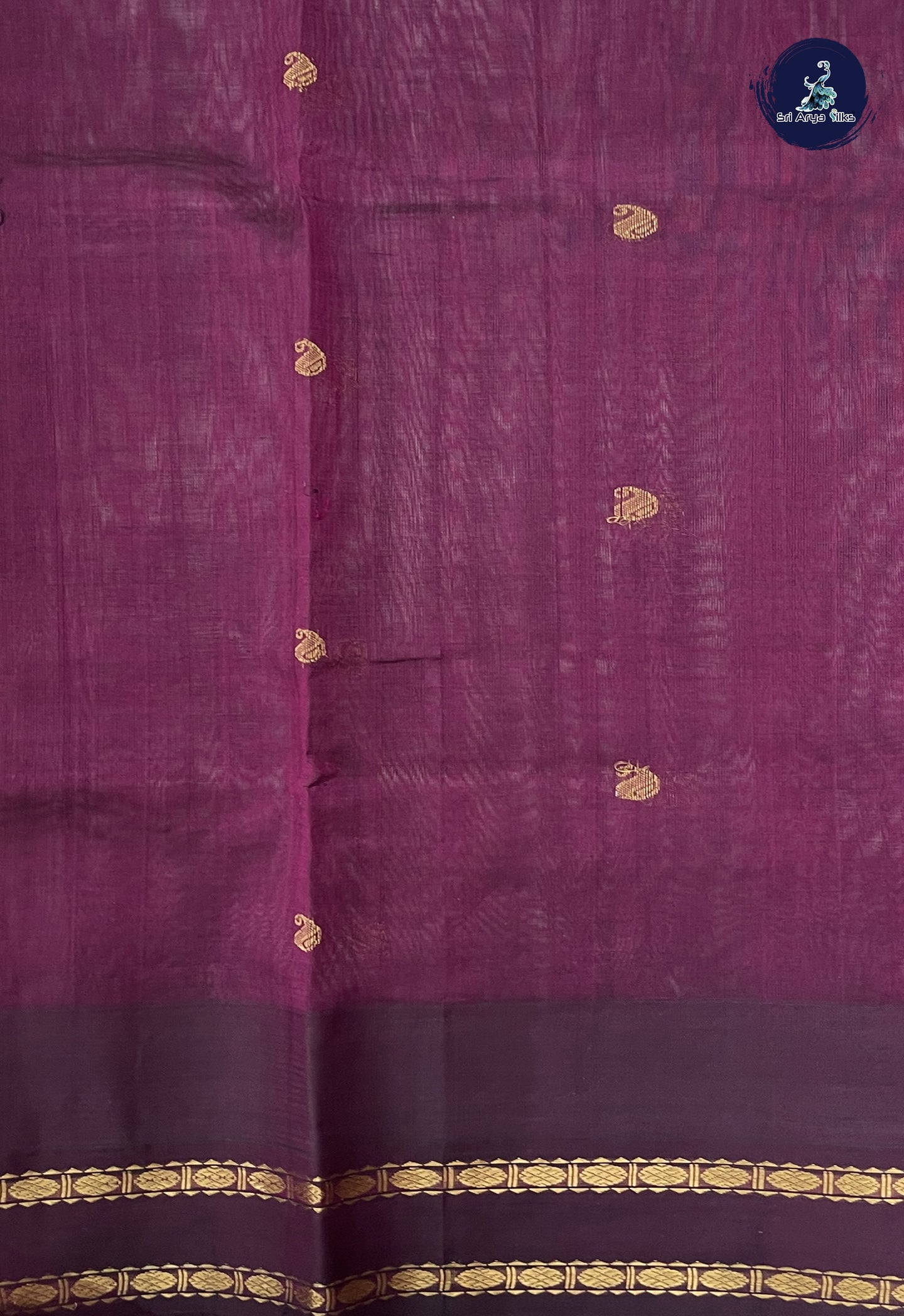Ivory Korvai Silk Cotton Saree With Zari Buttas Pattern