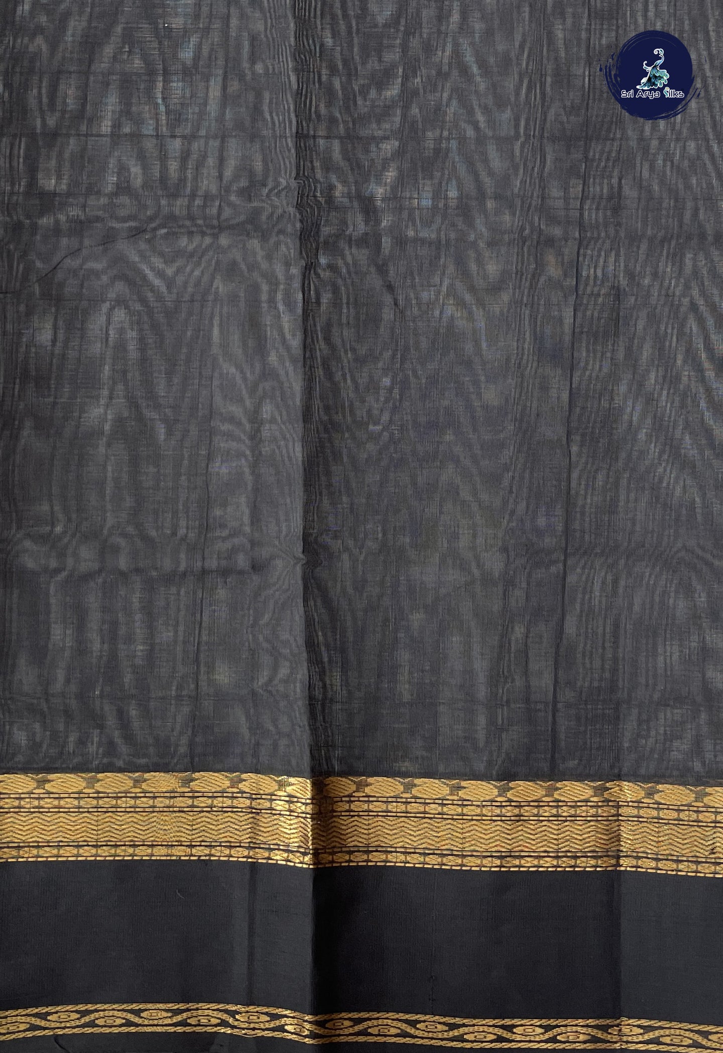 Rust Korvai Silk Cotton Saree With Checked Pattern