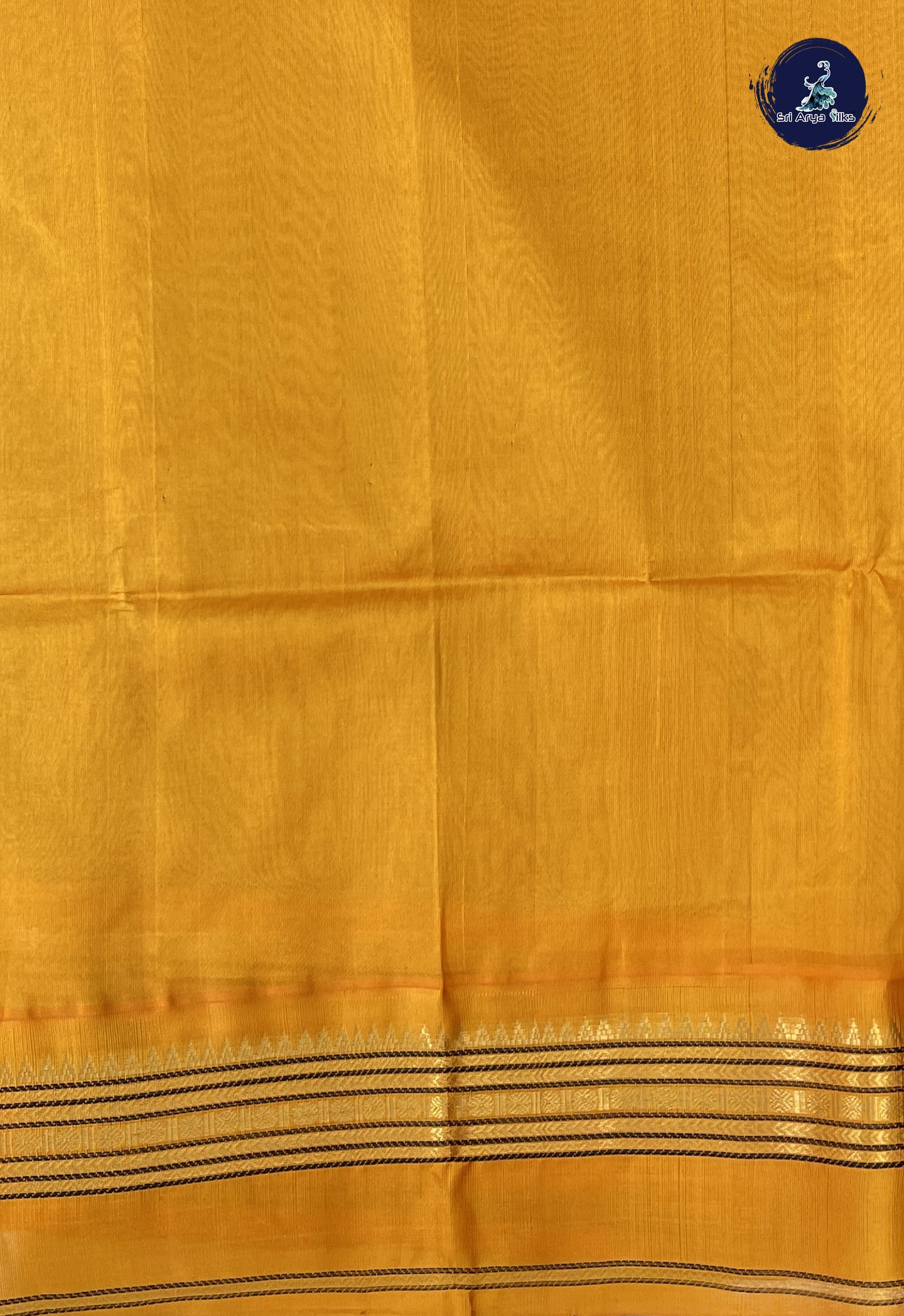 Dark Green Korvai Silk Cotton Saree With Buttas Pattern