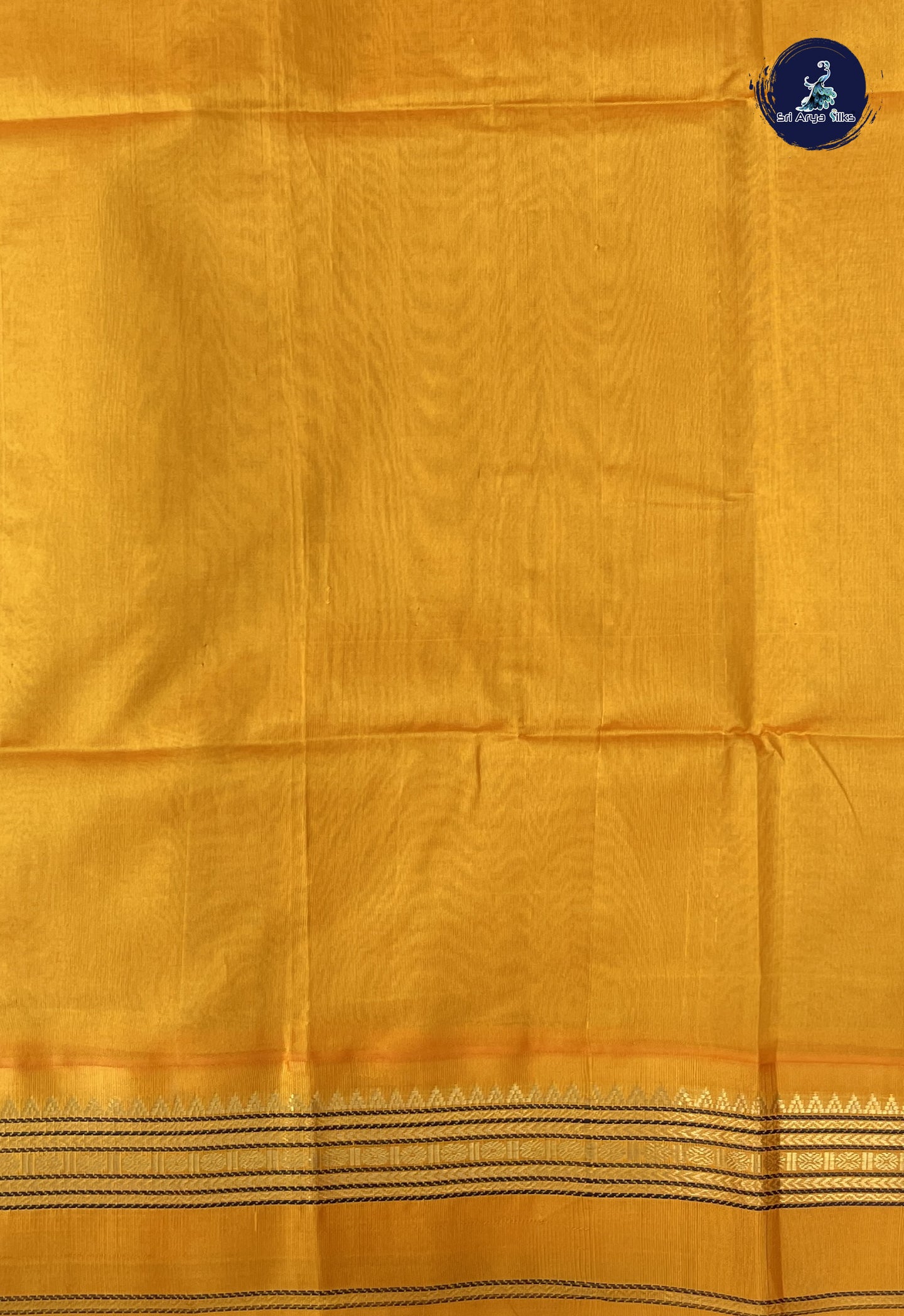 Ink Blue Korvai Silk Cotton Saree With Buttas Pattern
