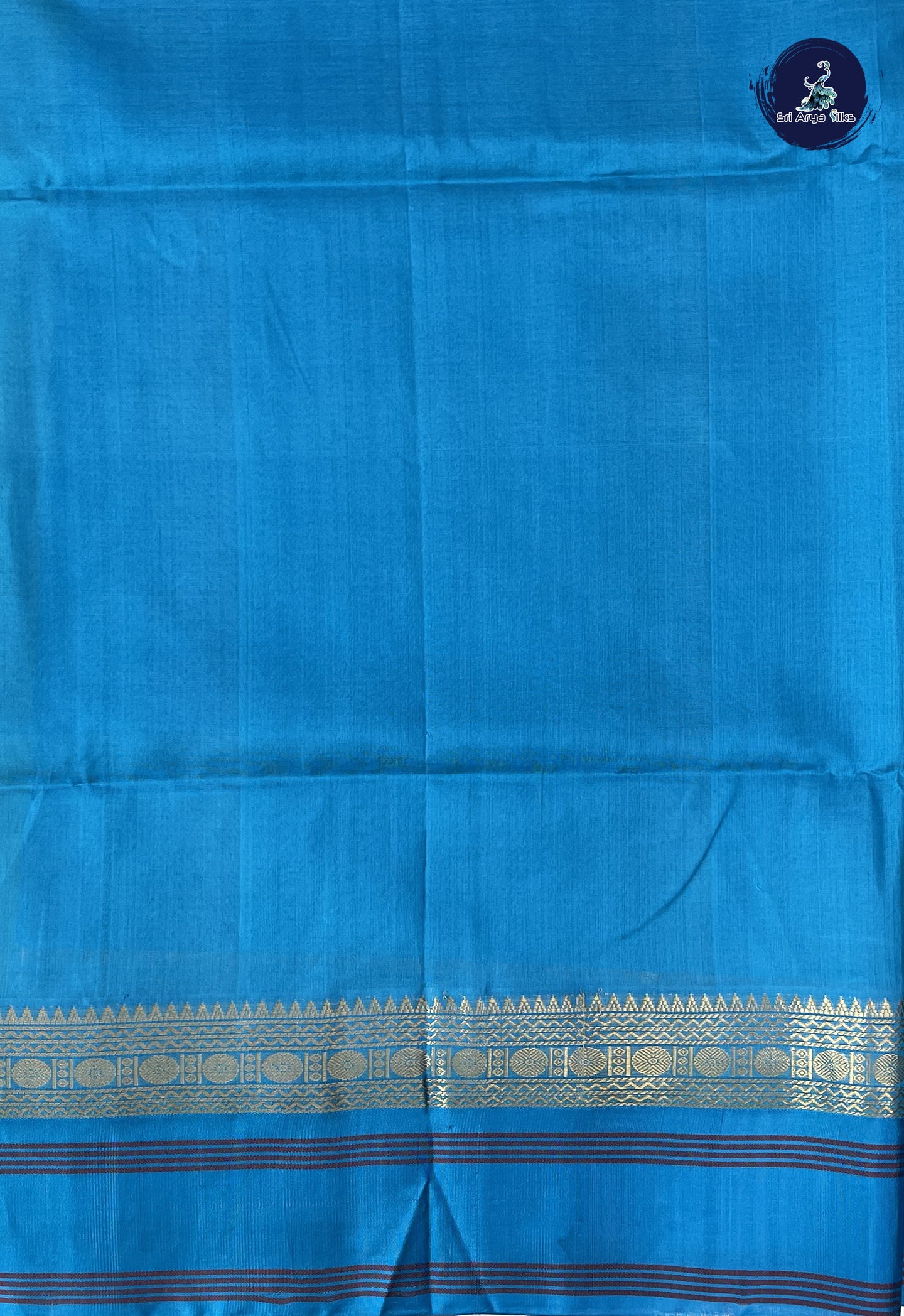 Parrot Green Korvai Silk Cotton Saree With Buttas Pattern
