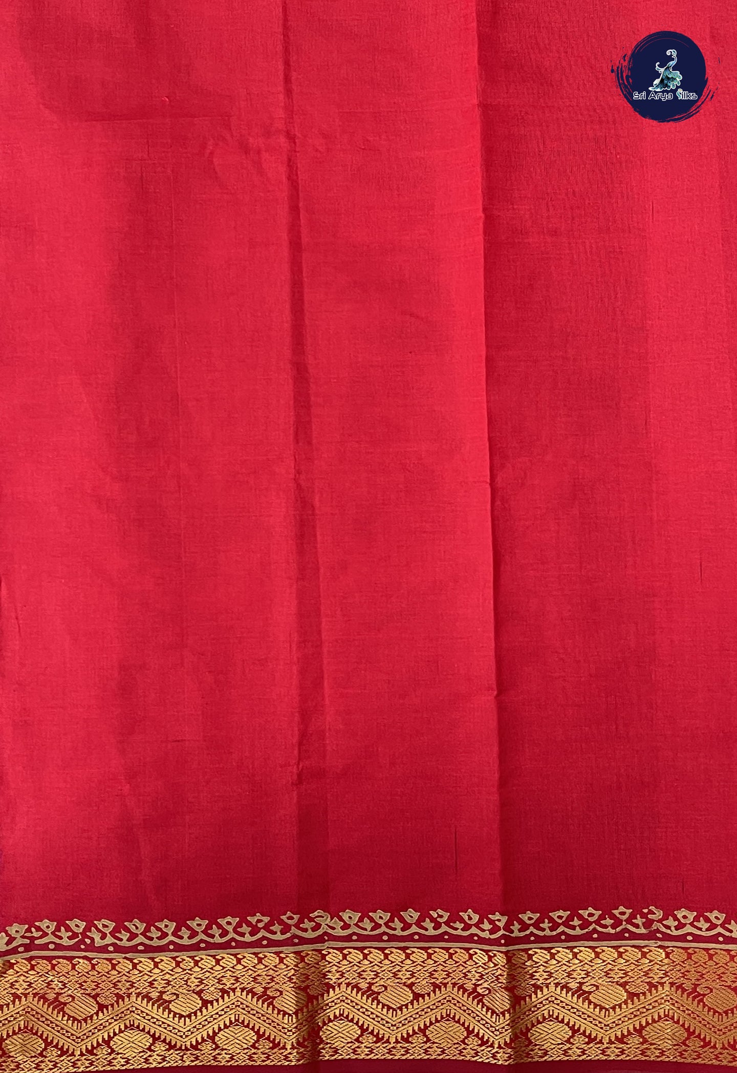 Dual Tone Violet Semi Silk Cotton Saree With Printed Pattern