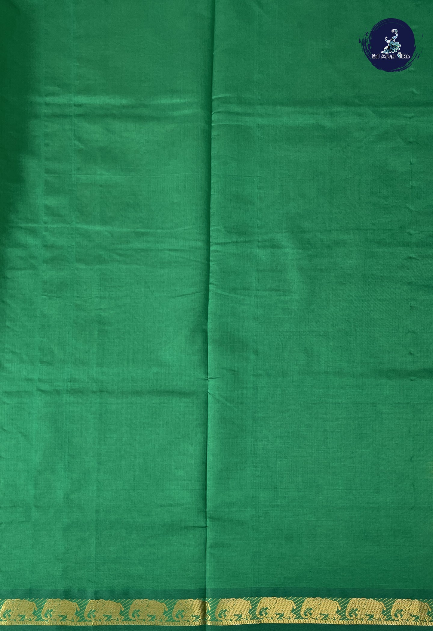 Light Green Kanchi Semi Silk Cotton Saree With Checked Pattern