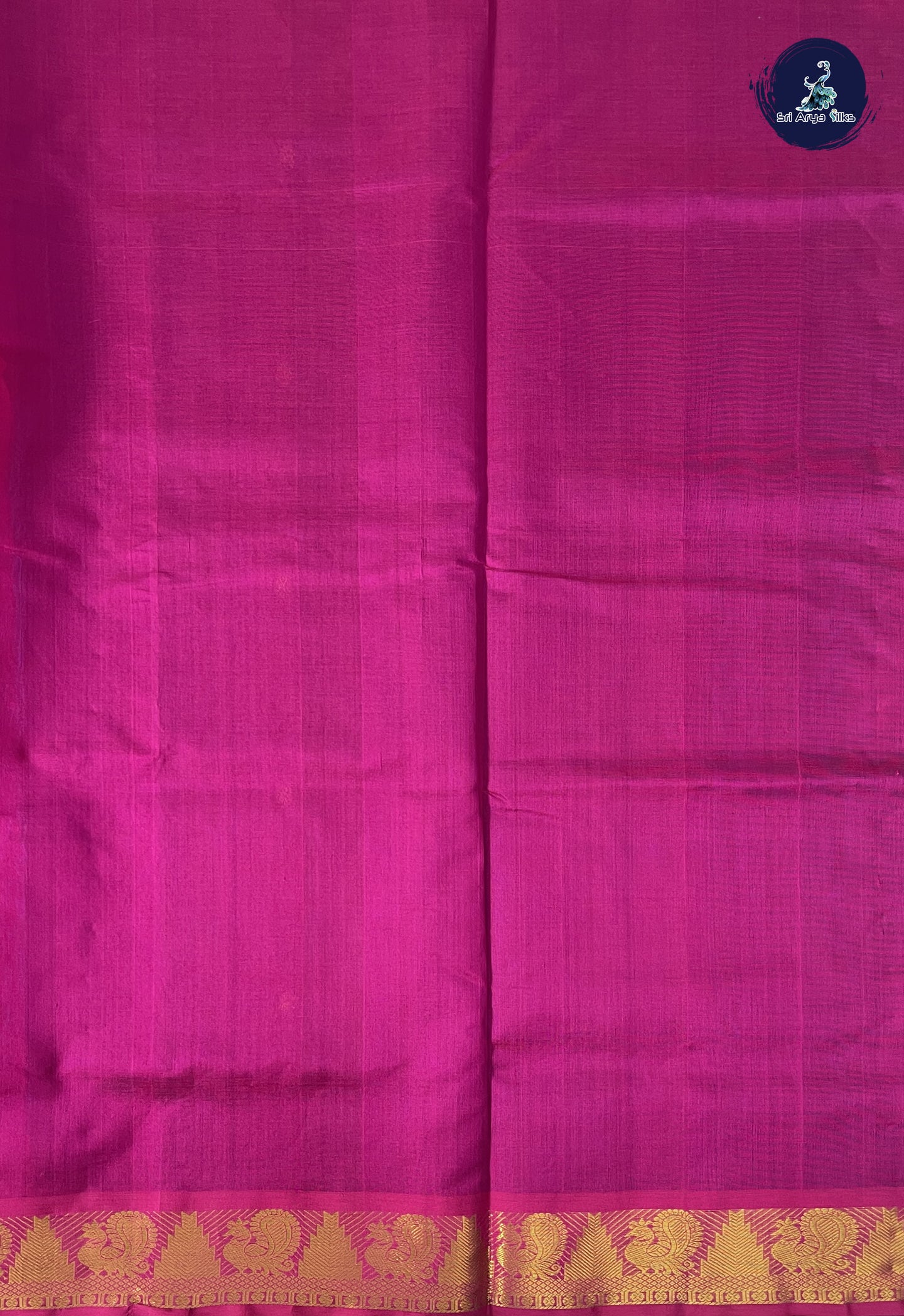 Dark Blue Simple Silk Cotton Saree With Zari Buttas Pattern