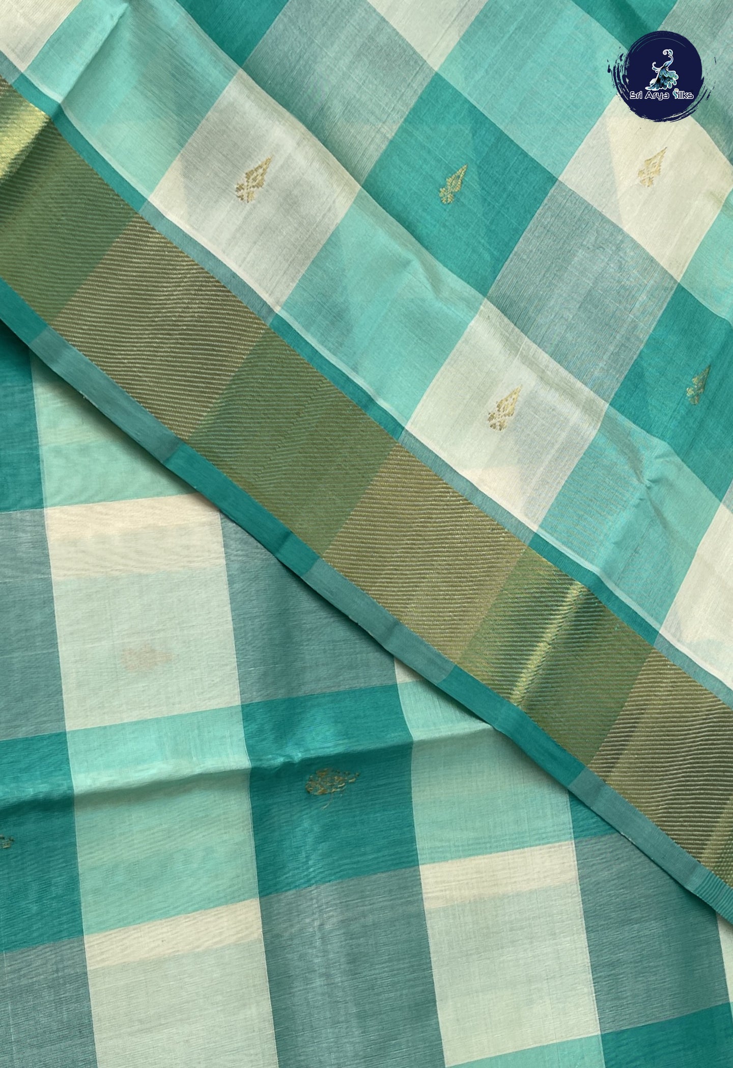 Multi Colour Checked Saree With Paalum Pazham Kattam Pattern