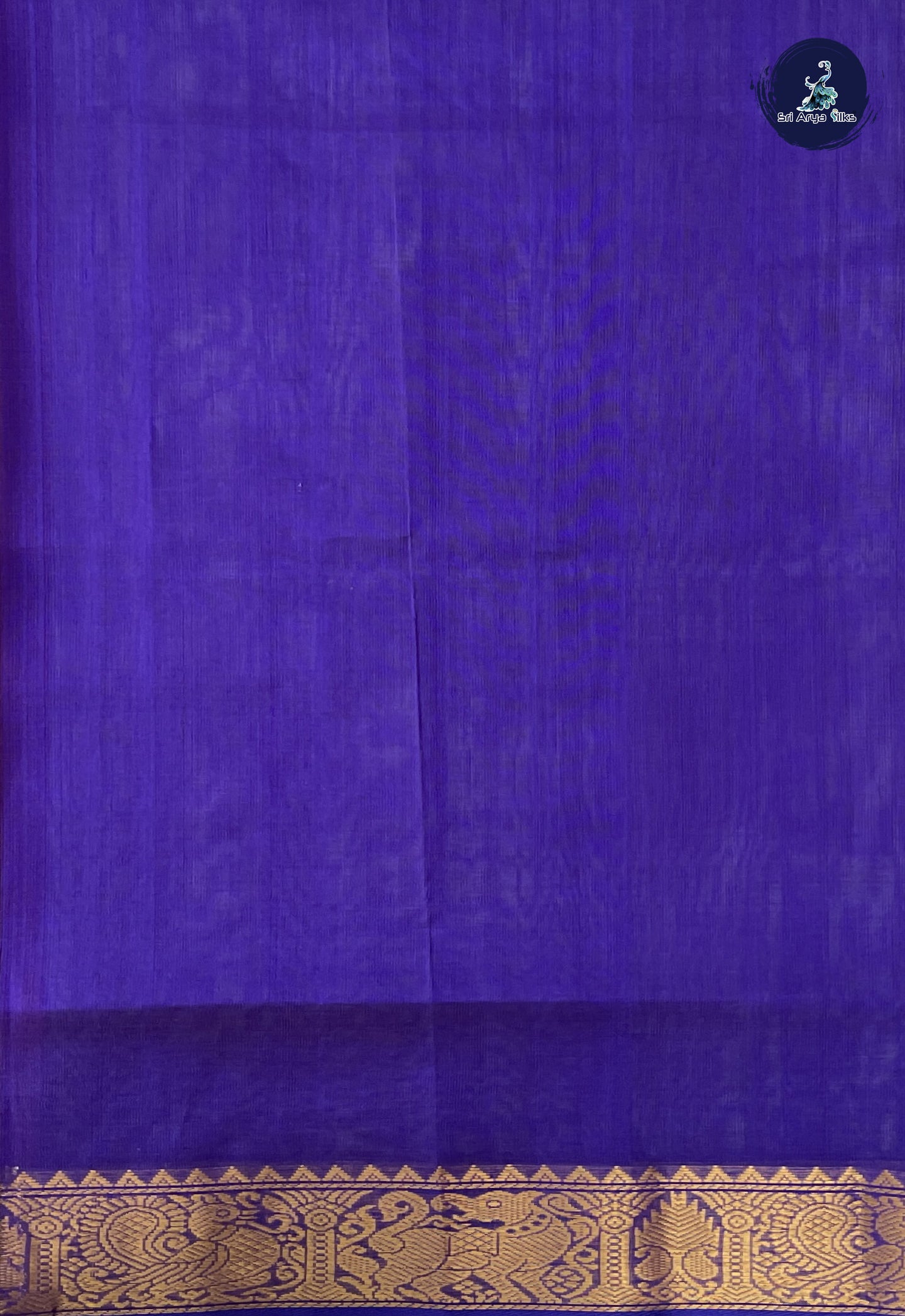 Peach Vaira Oosi Silk Cotton Saree With Vaira Oosi Pattern