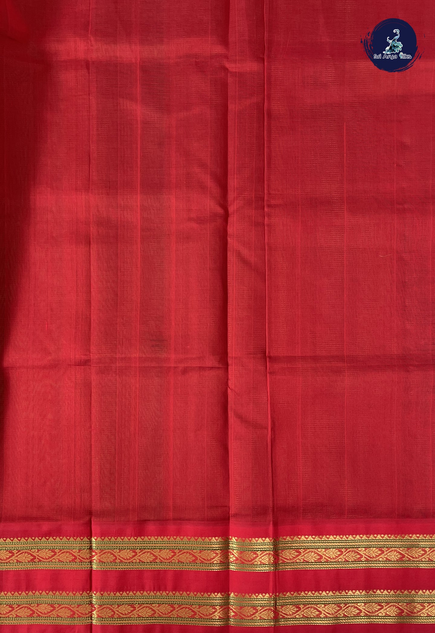 Bottle Green Vaira Oosi Silk Cotton Saree With Vaira Oosi Pattern