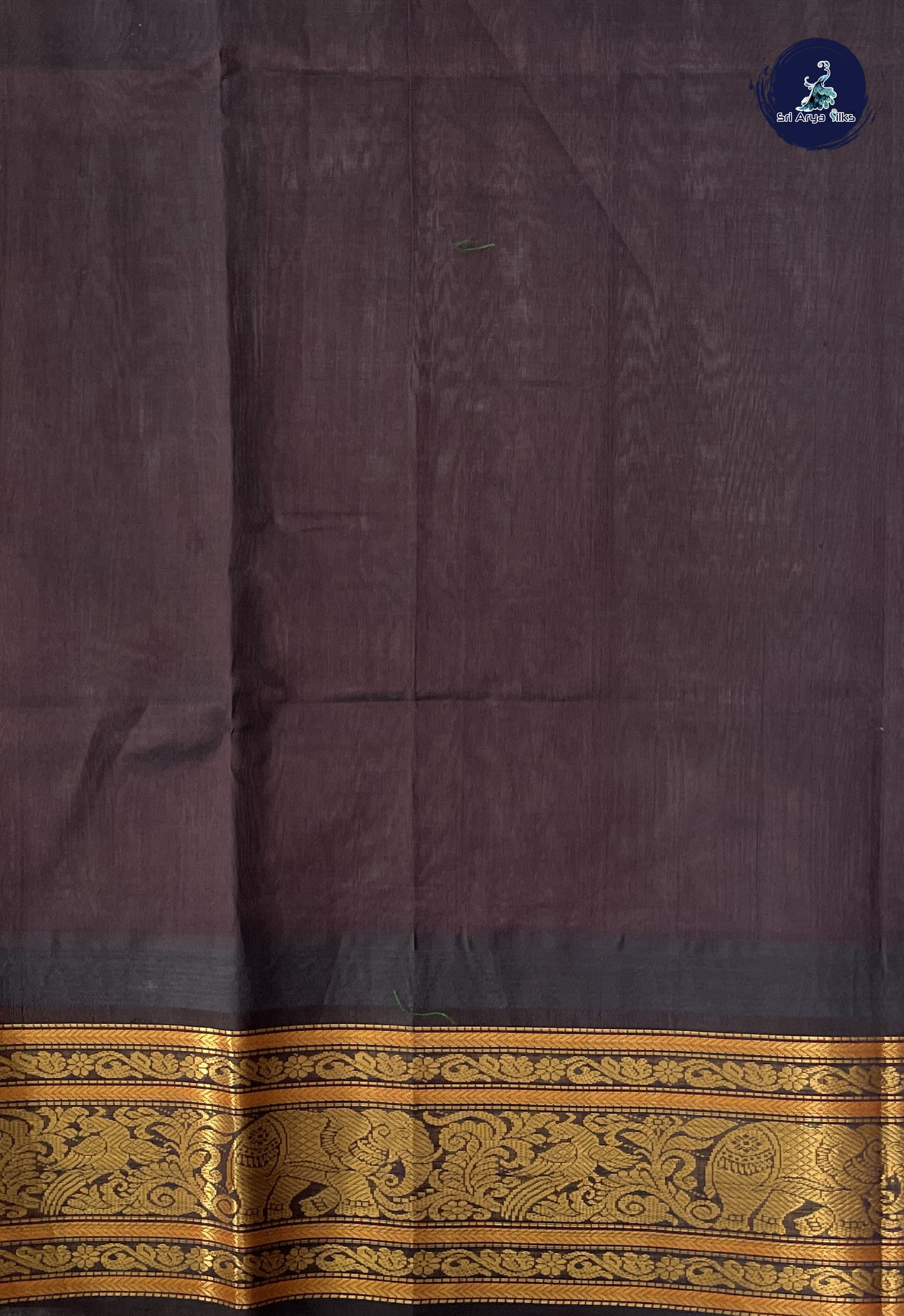 Pastel Green Vaira Oosi Silk Cotton Saree With Vaira Oosi Pattern
