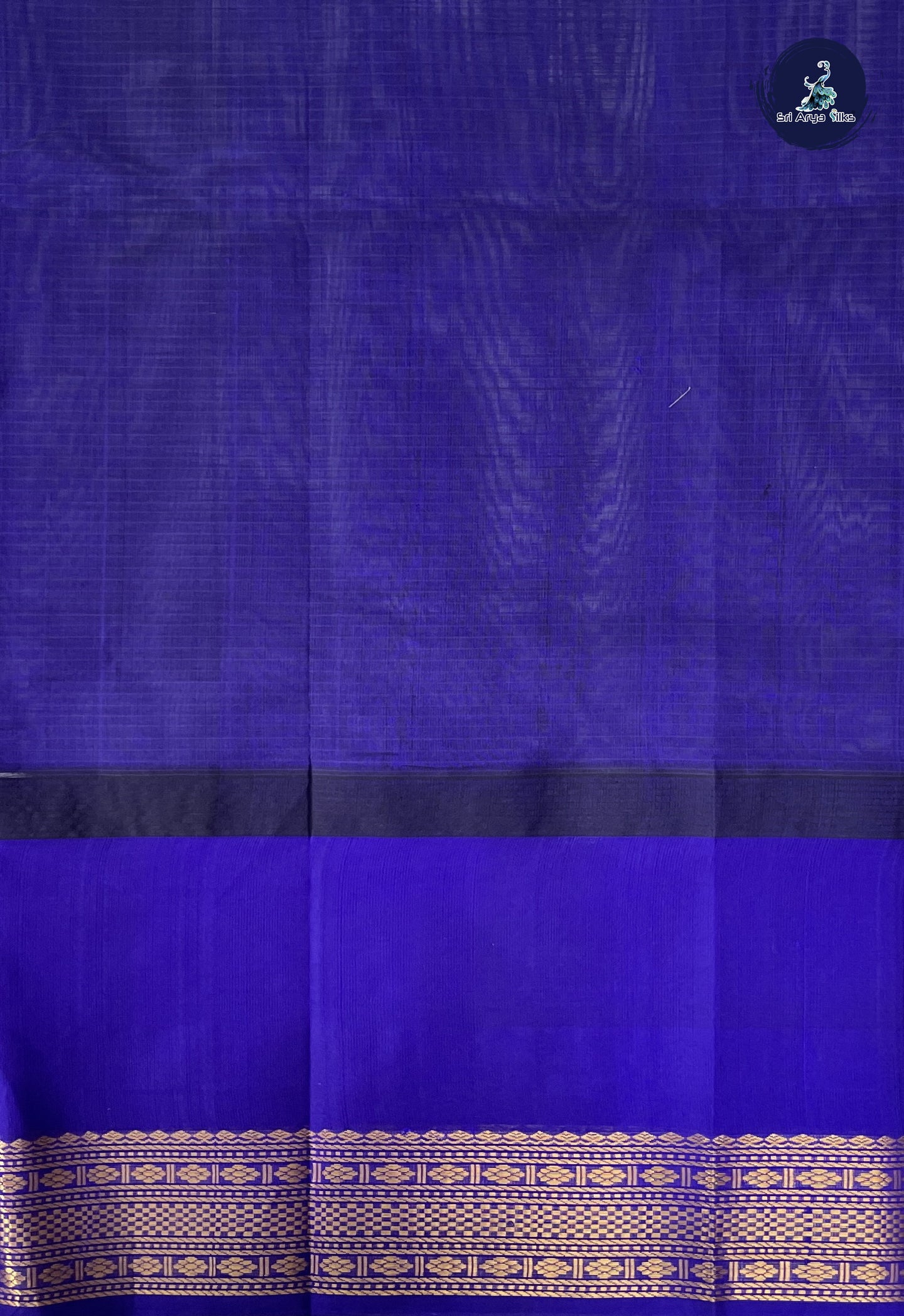 Grey Checked Saree With Checked Pattern