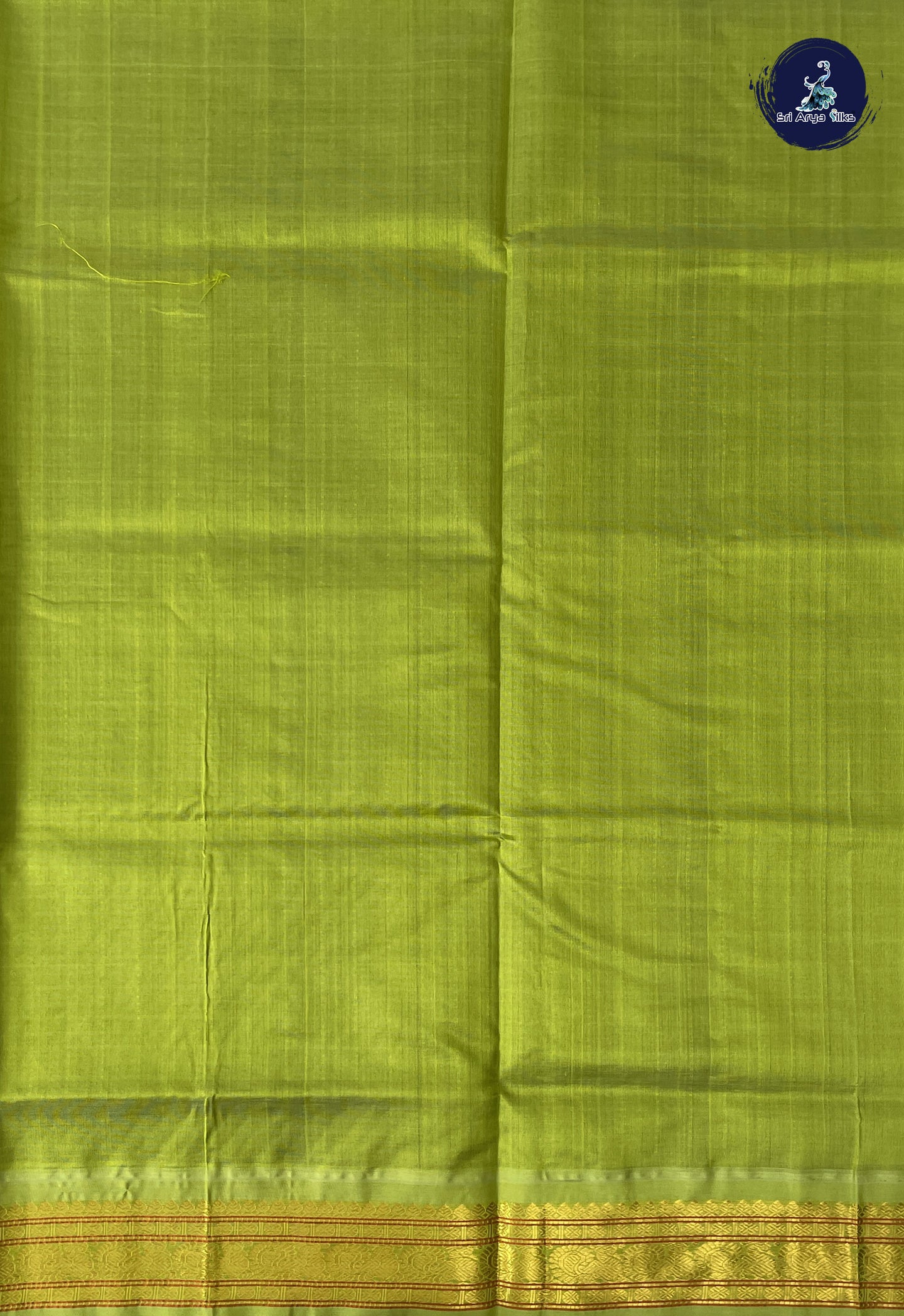 Bottle Green Checked Saree With Checked Pattern