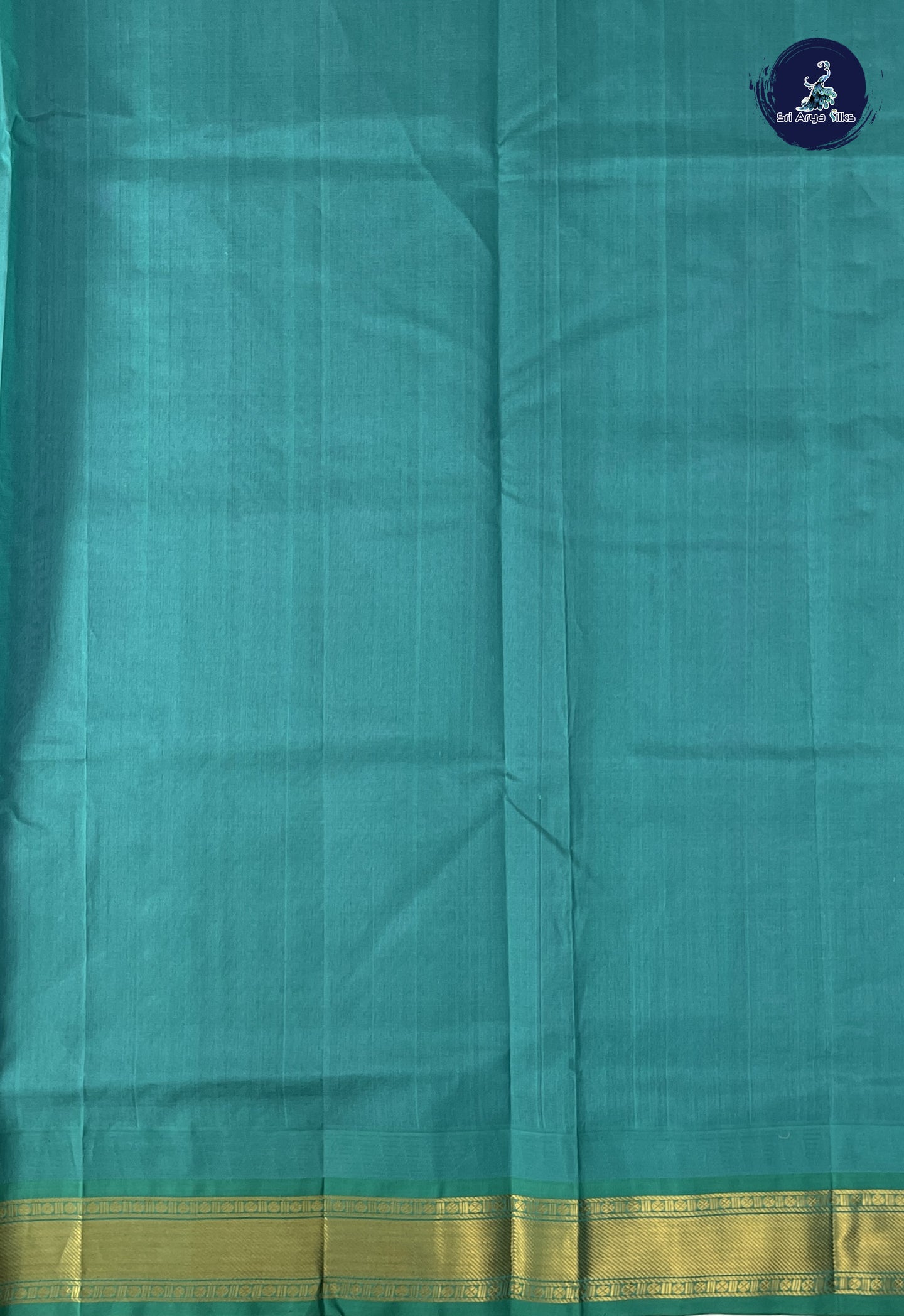 Purple Korvai Silk Cotton Saree With Plain Pattern