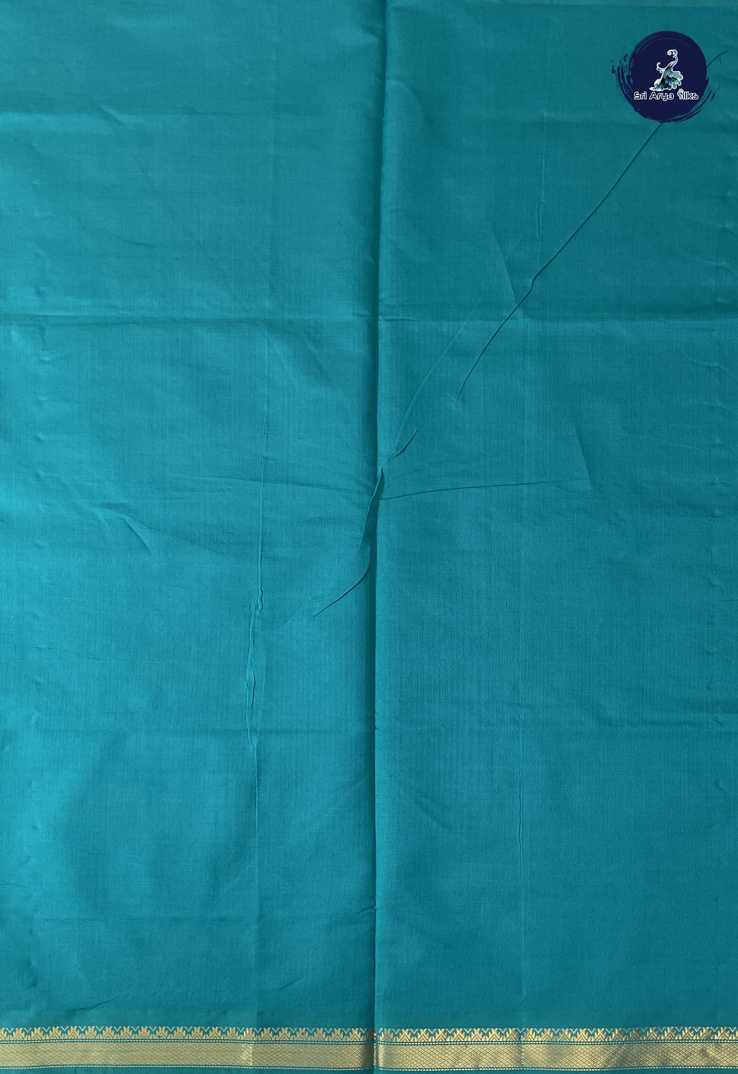 Brown Kanchi Semi Silk Cotton Saree With Plain Pattern