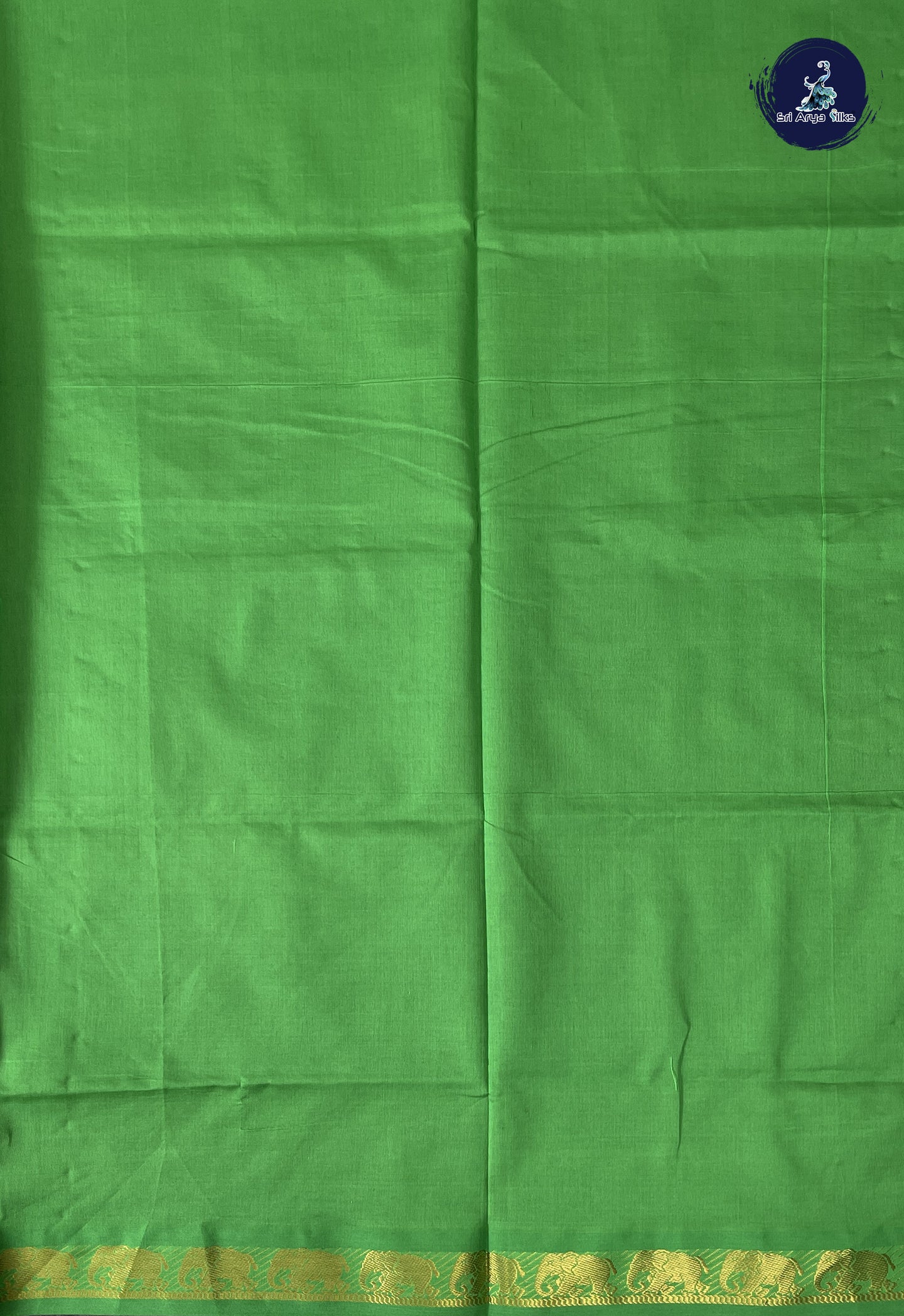 Vadamalli Kanchi Semi Silk Cotton Saree With Plain Pattern
